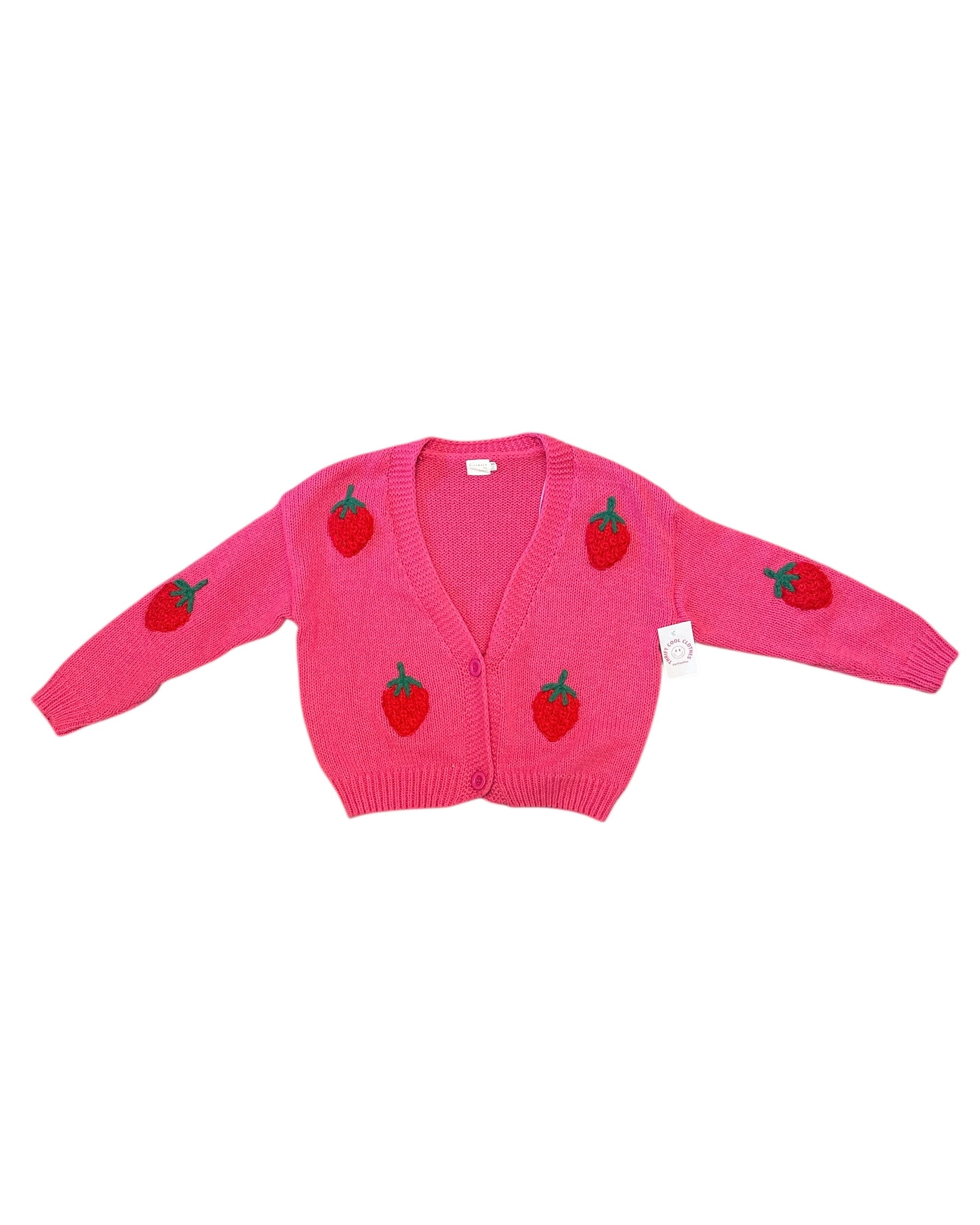Pink Dreamers by debut Strawberry cardigan, M/L
