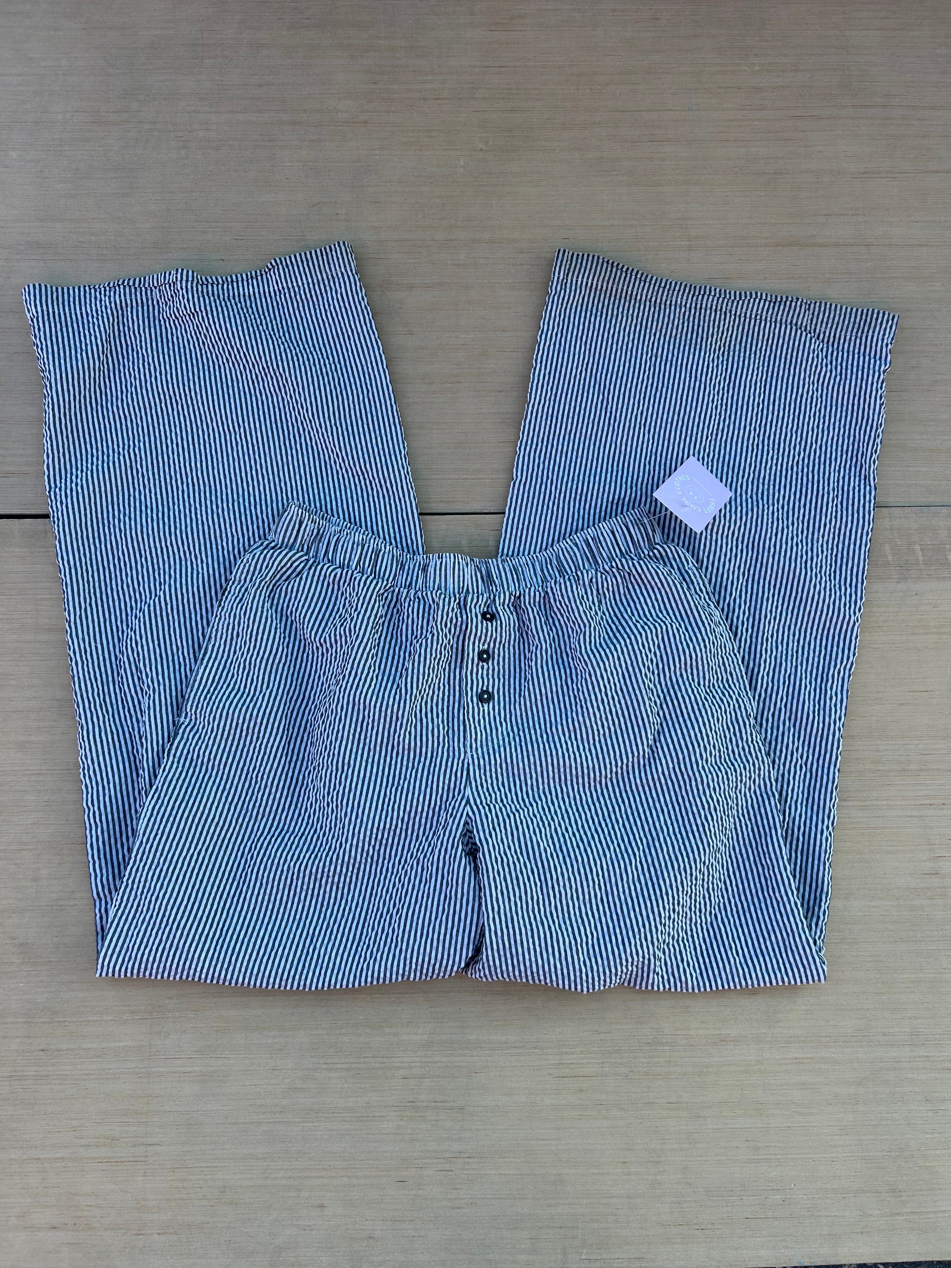 Grey Pacsun Striped comfy pants, M