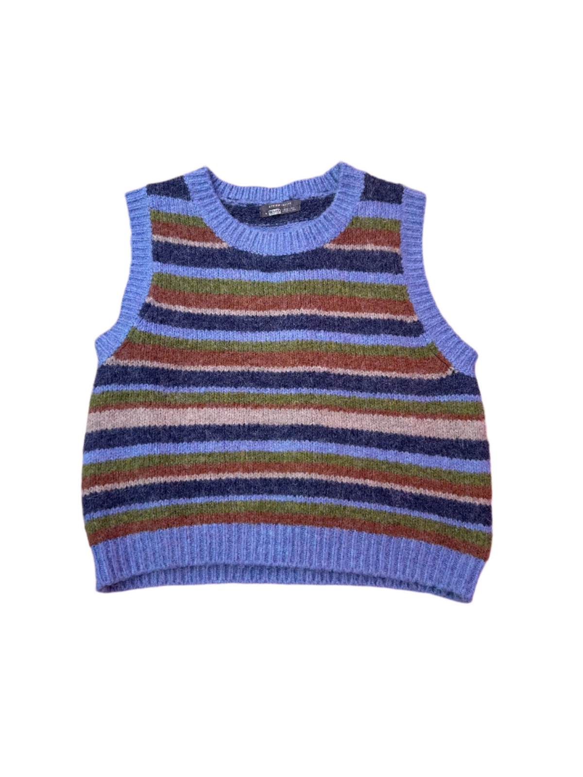 Blue green Anthro Knit sweater vest, S