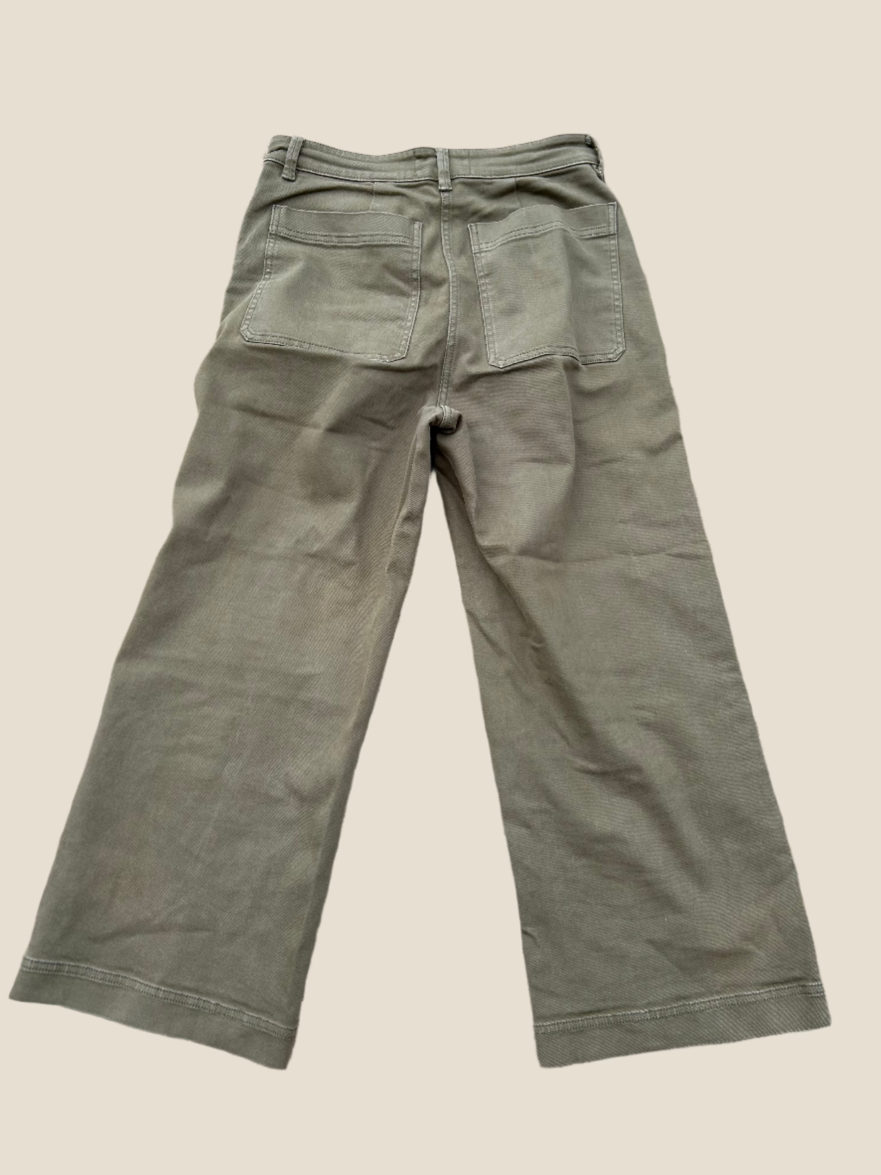Olive Everlane Wide leg pants, 6