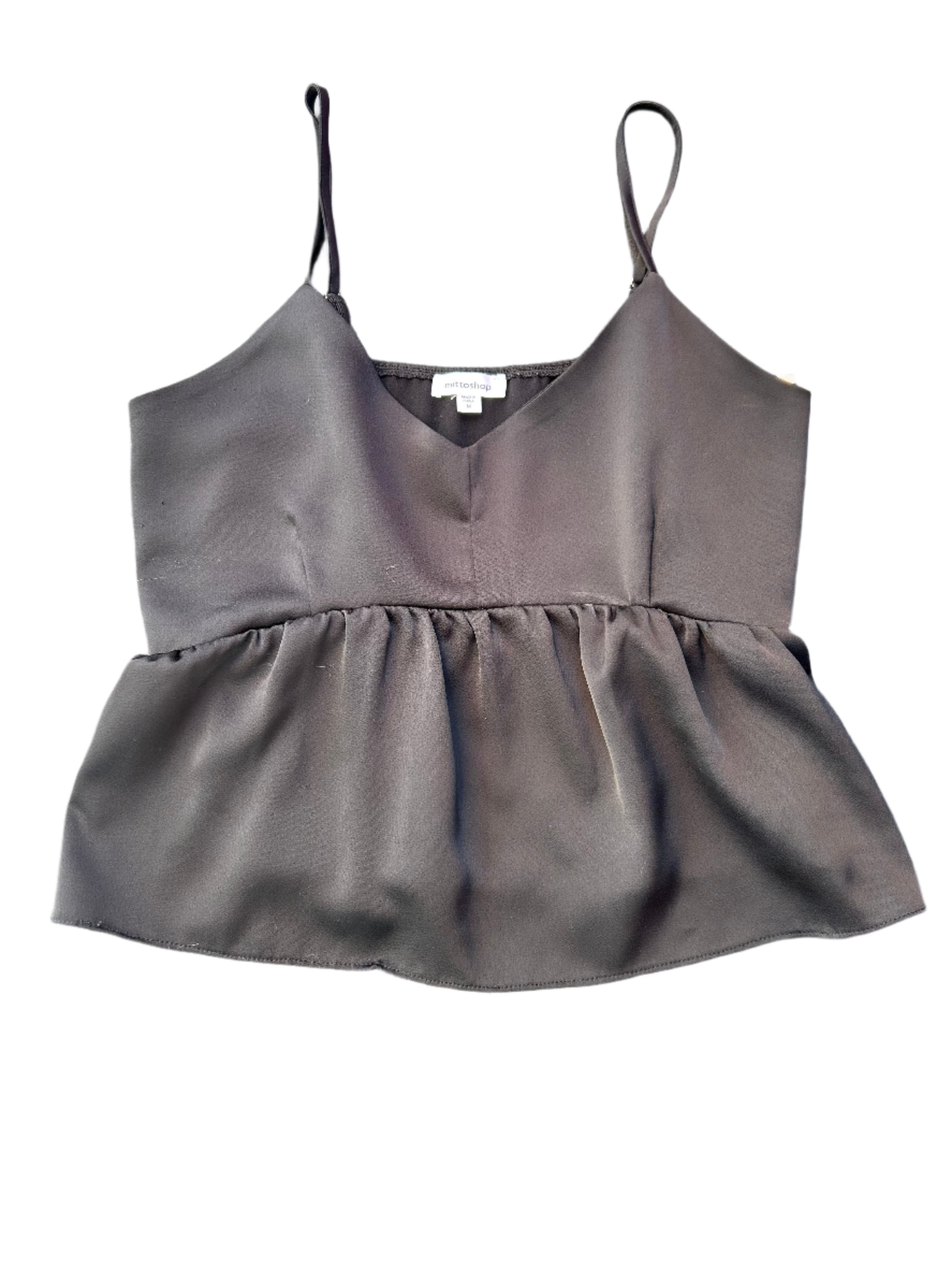 Black Mittoshop Peplum tank, M