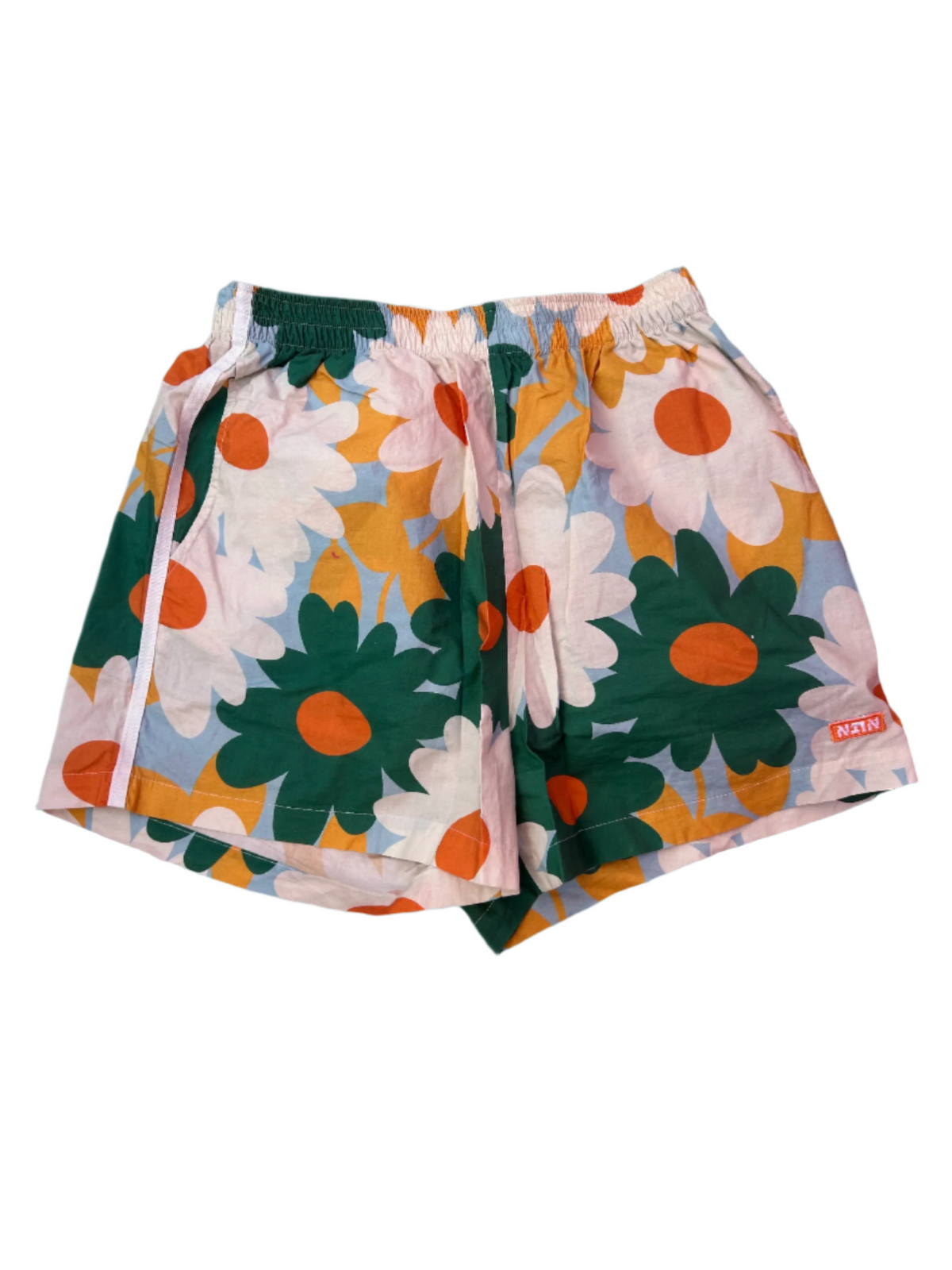 Orange Kin Floral shorts, S