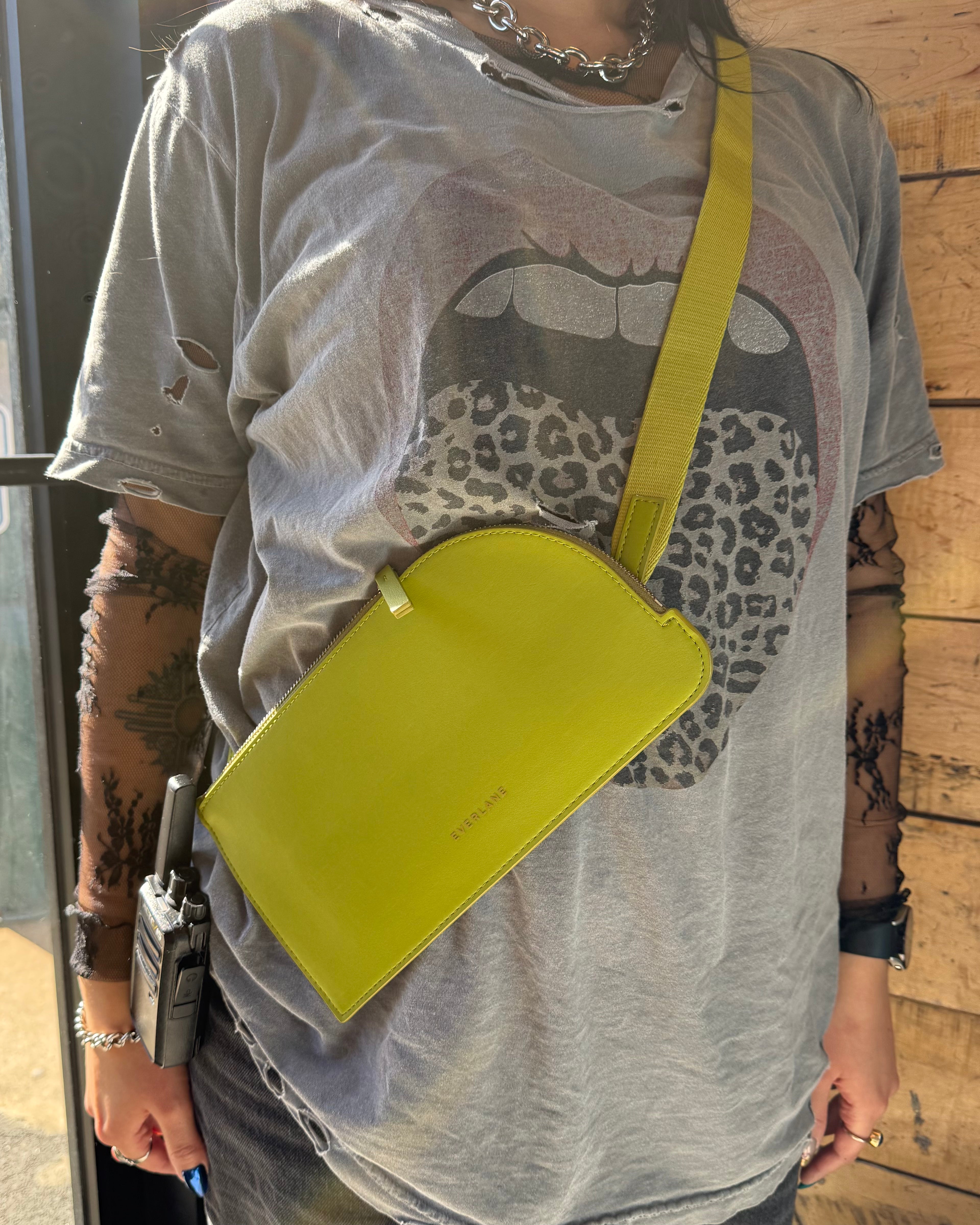 Chartreuse Everlane Recycled polyester crossbody
