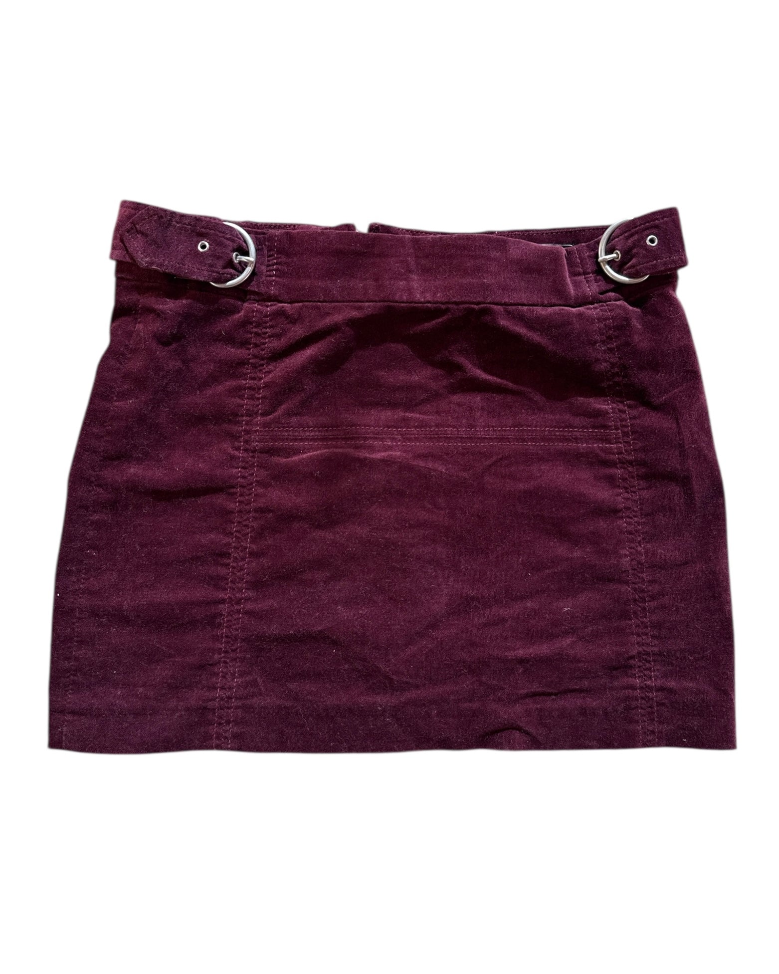 Plum Zara Mini skirt w belt, S