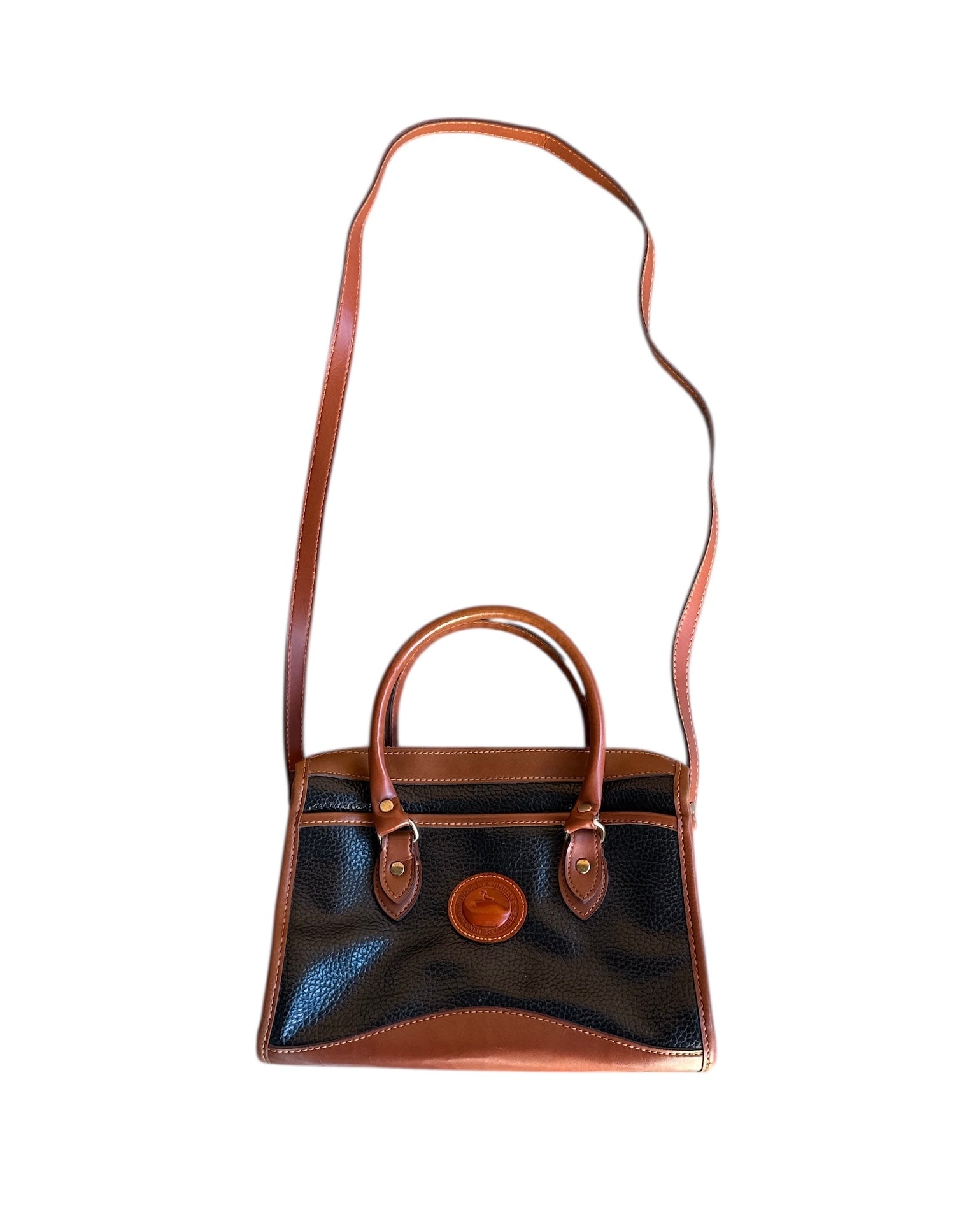 black brown dooney & bourke handbag