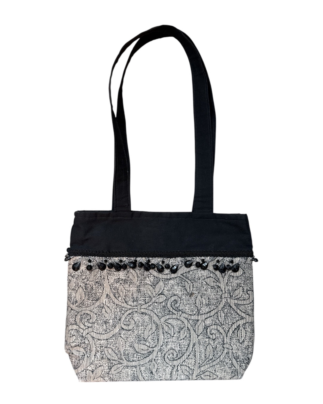 beaded lil tote bag