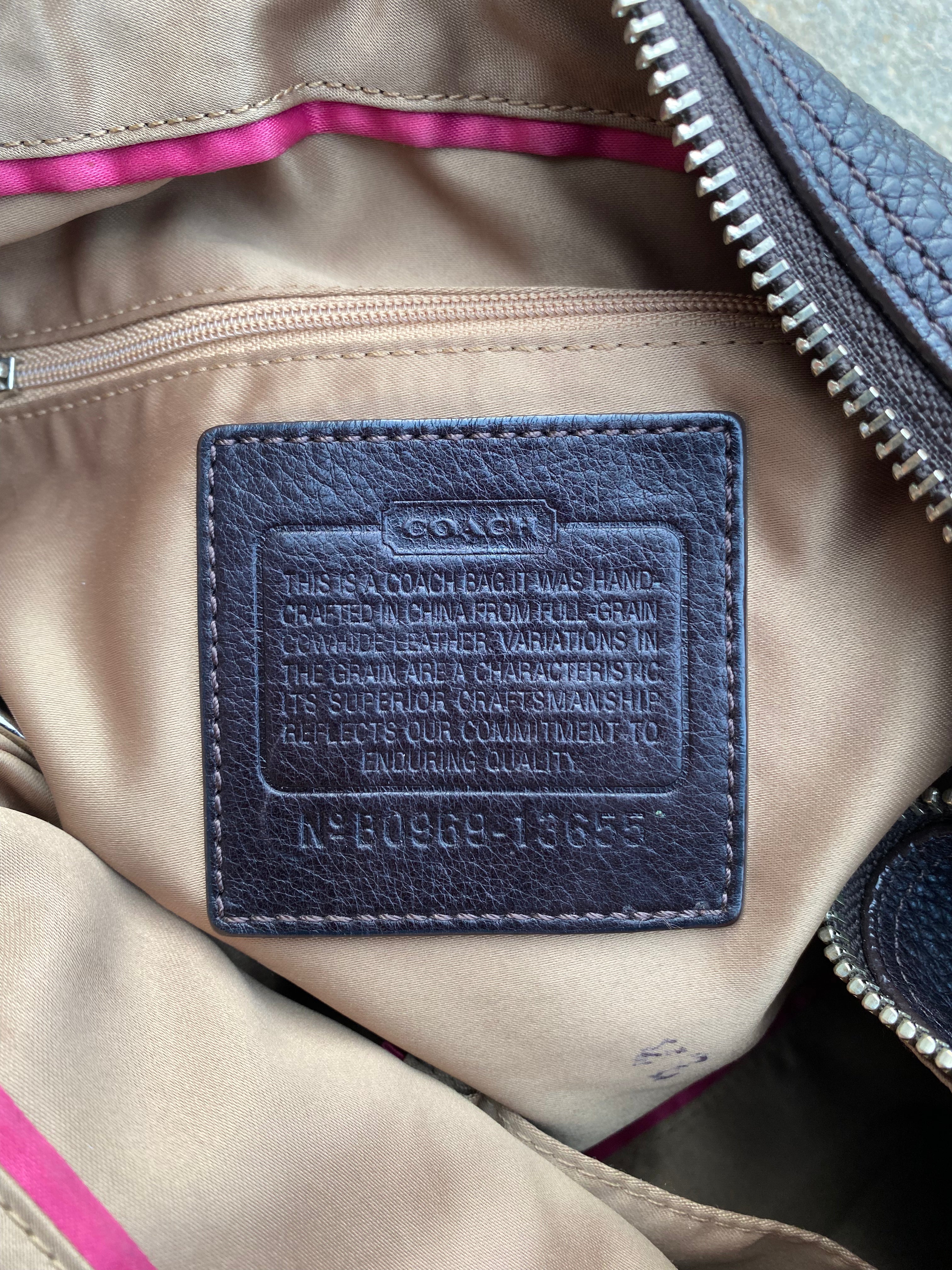 Black Coach Hobo bag
