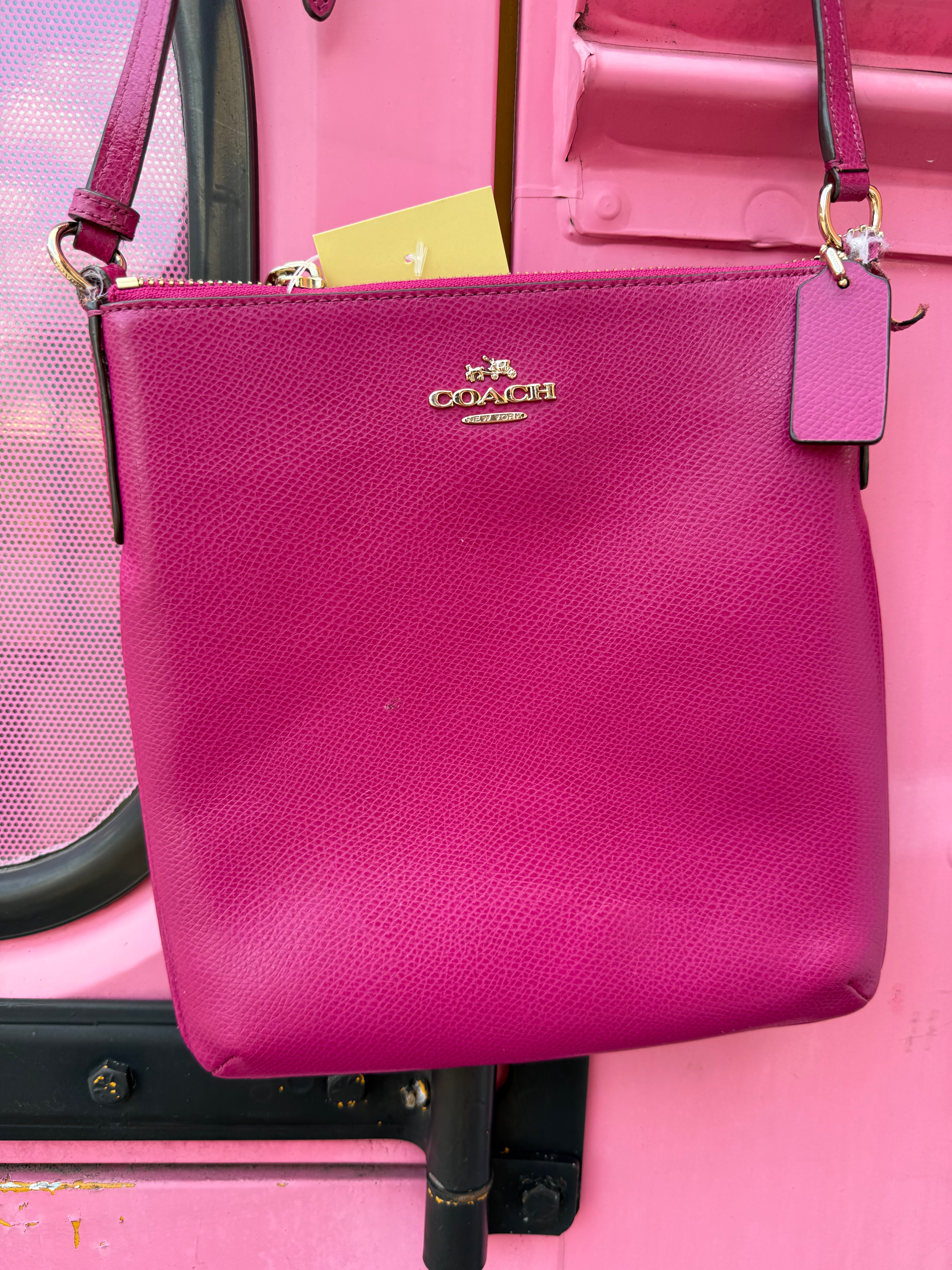 pink coach crossbody