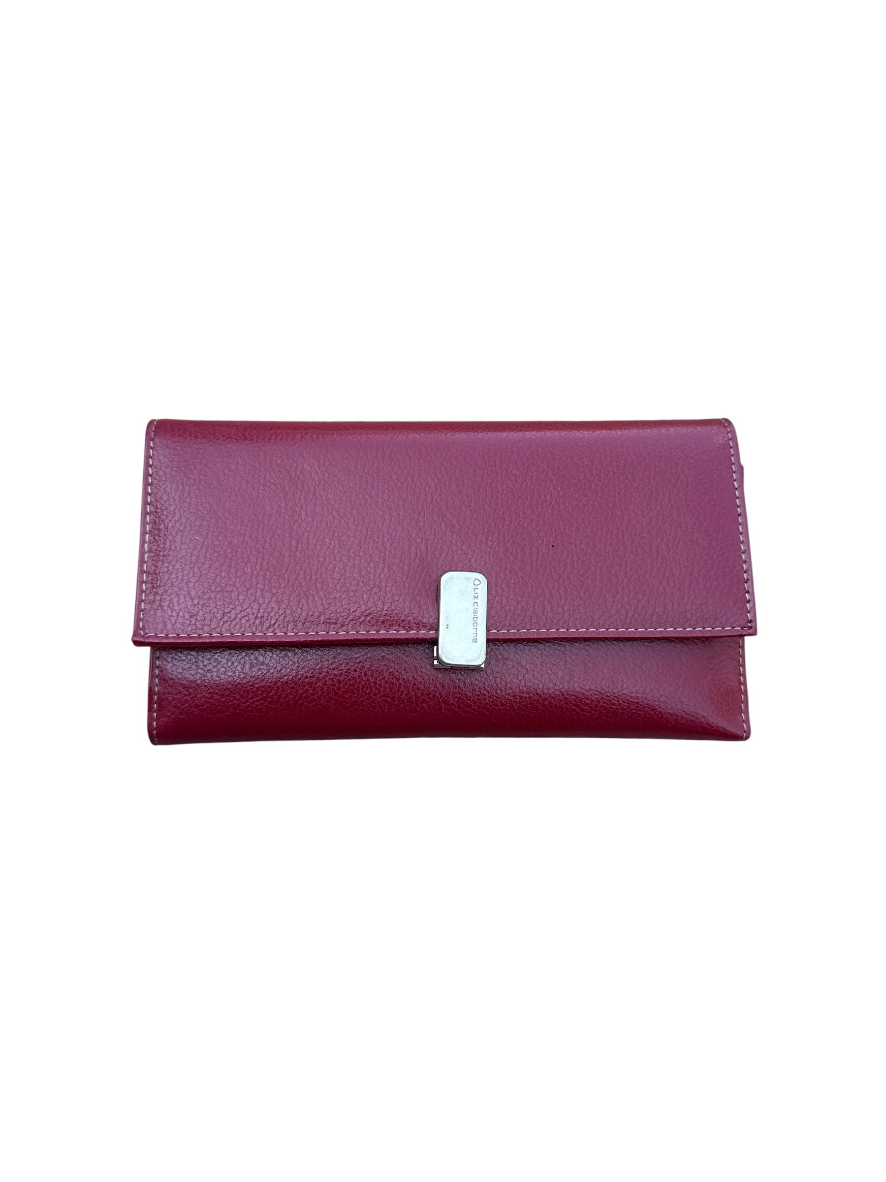 Red Liz claiborne Wallet w calculator