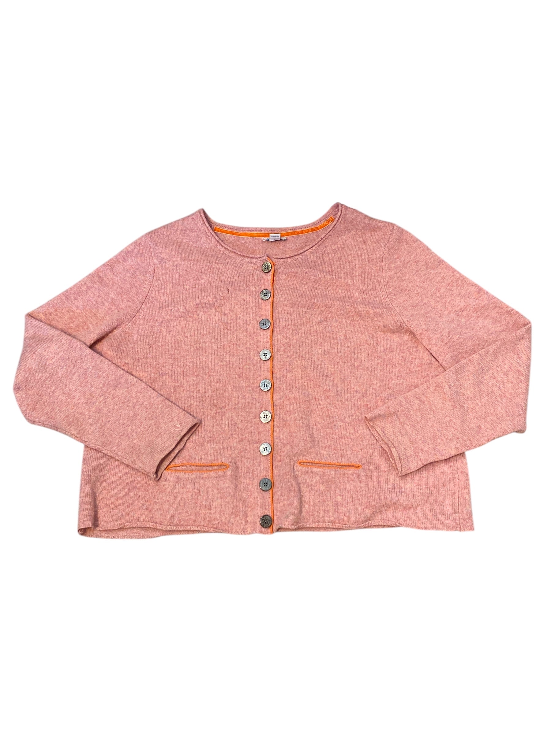 pink sundance button sweater, XXL