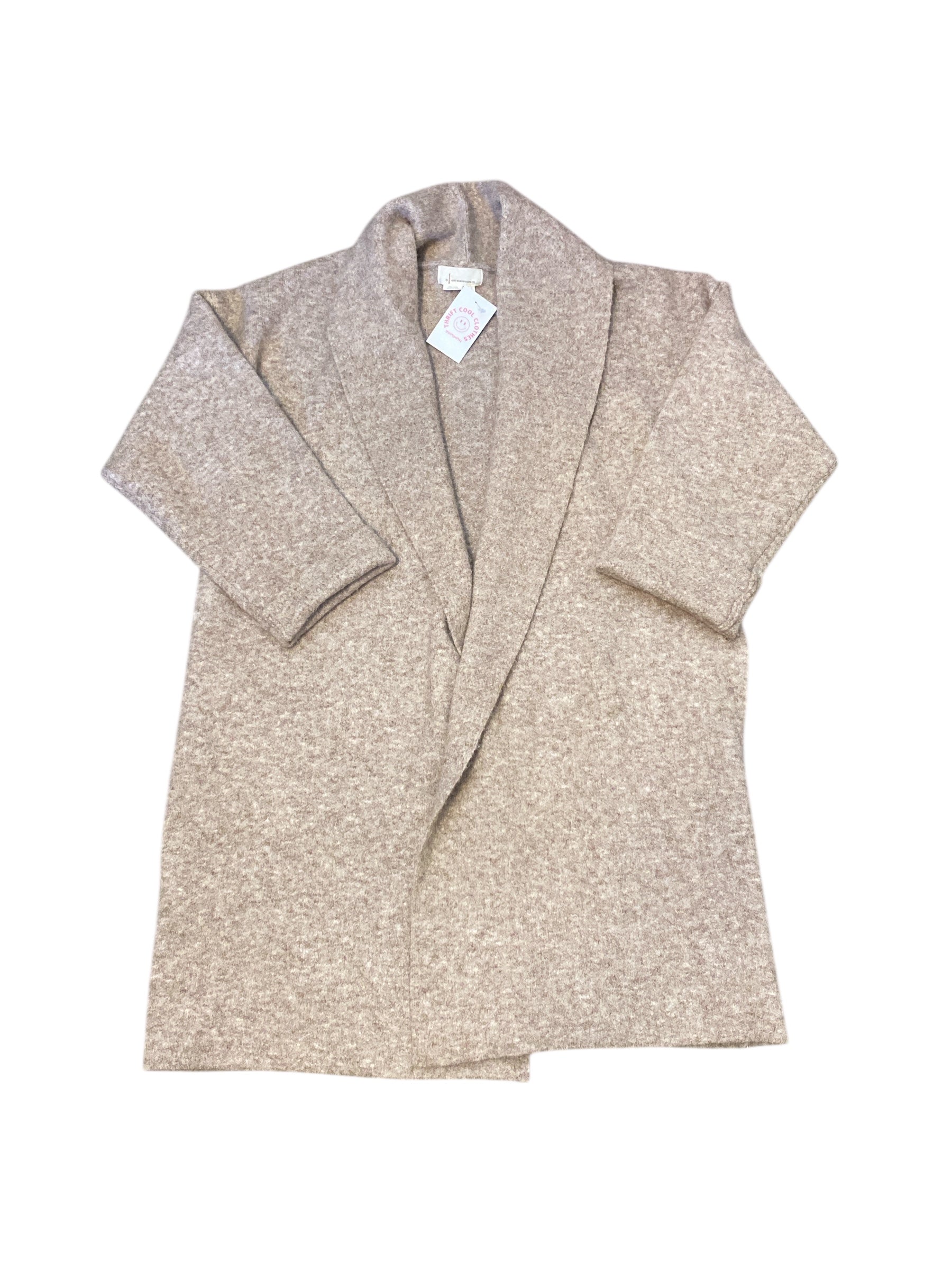 light brown anthropologie long sweater, one2