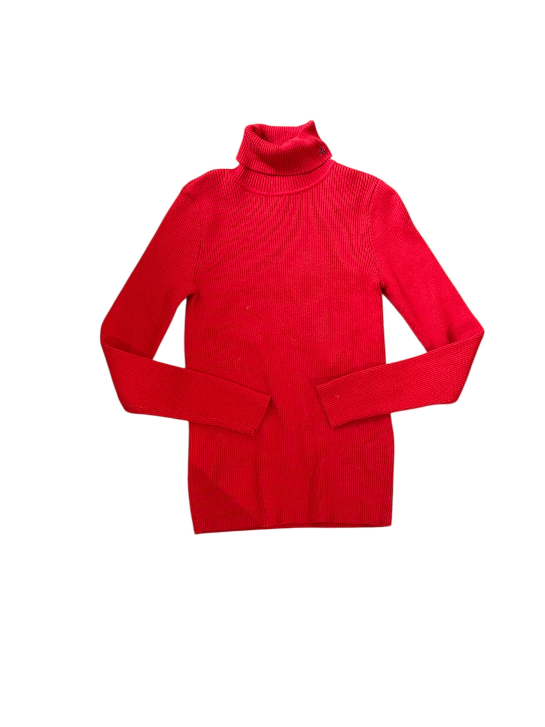 red ralph lauren turtleneck, xs