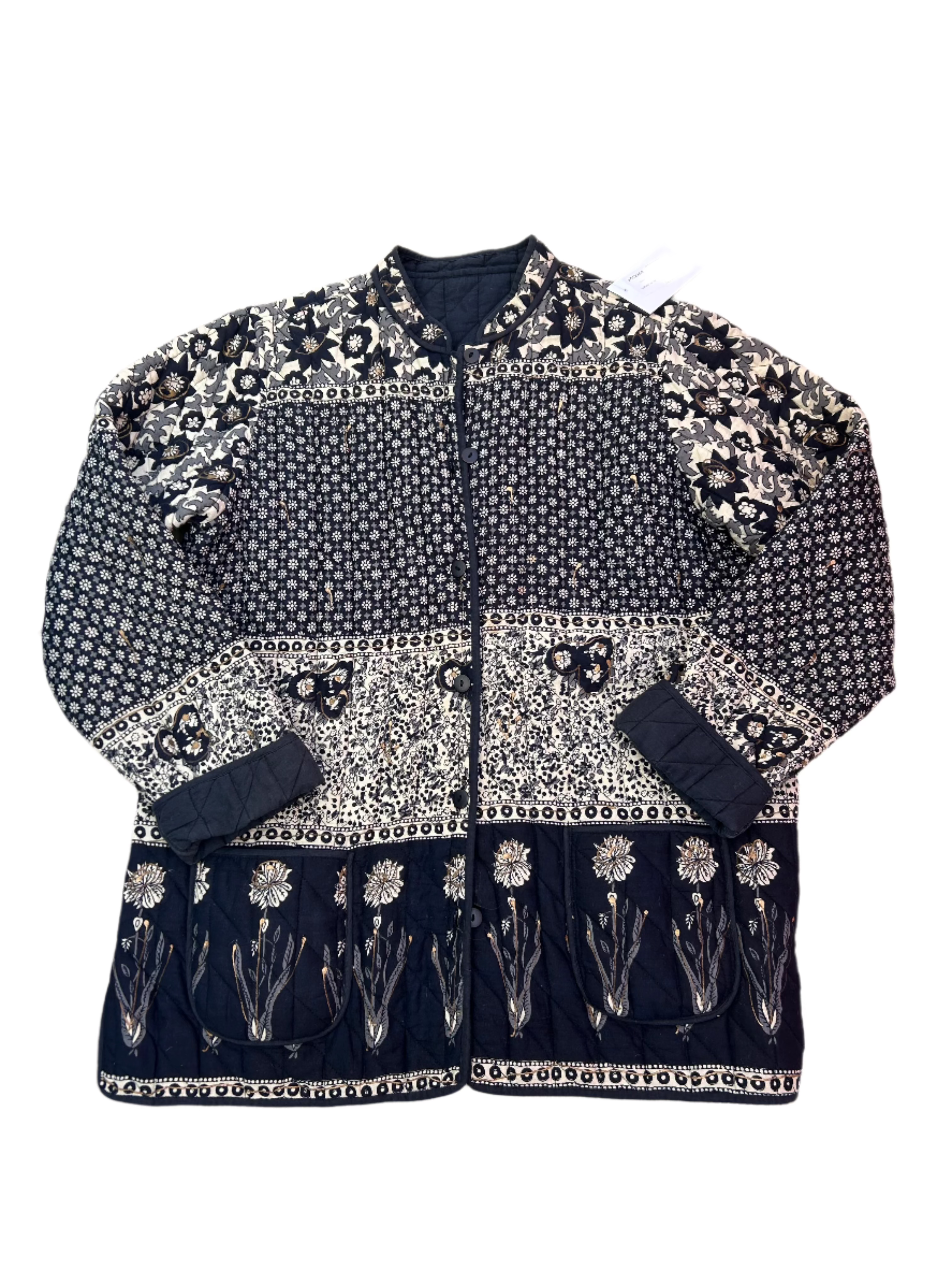 black quilted jacket, xl