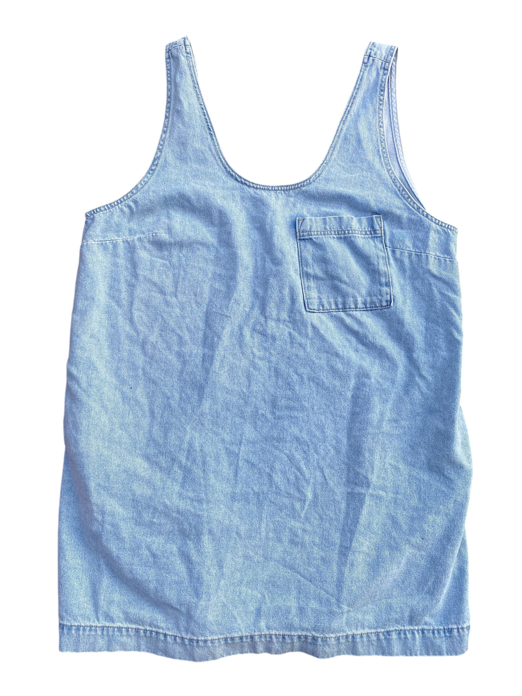 blue universal thread denim scoop dress, xxl