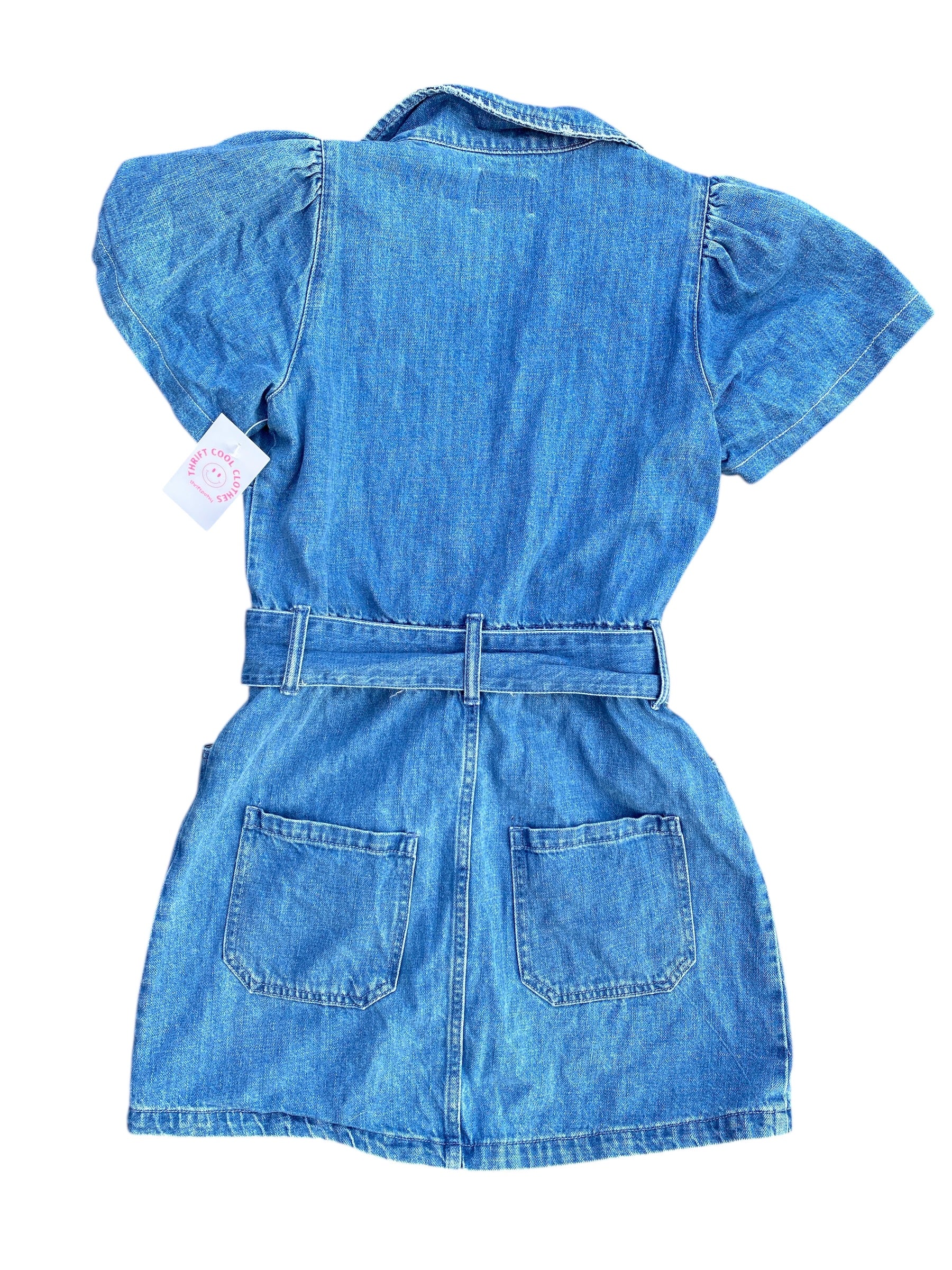 Blue Show me your mumu Denim belted dress, M