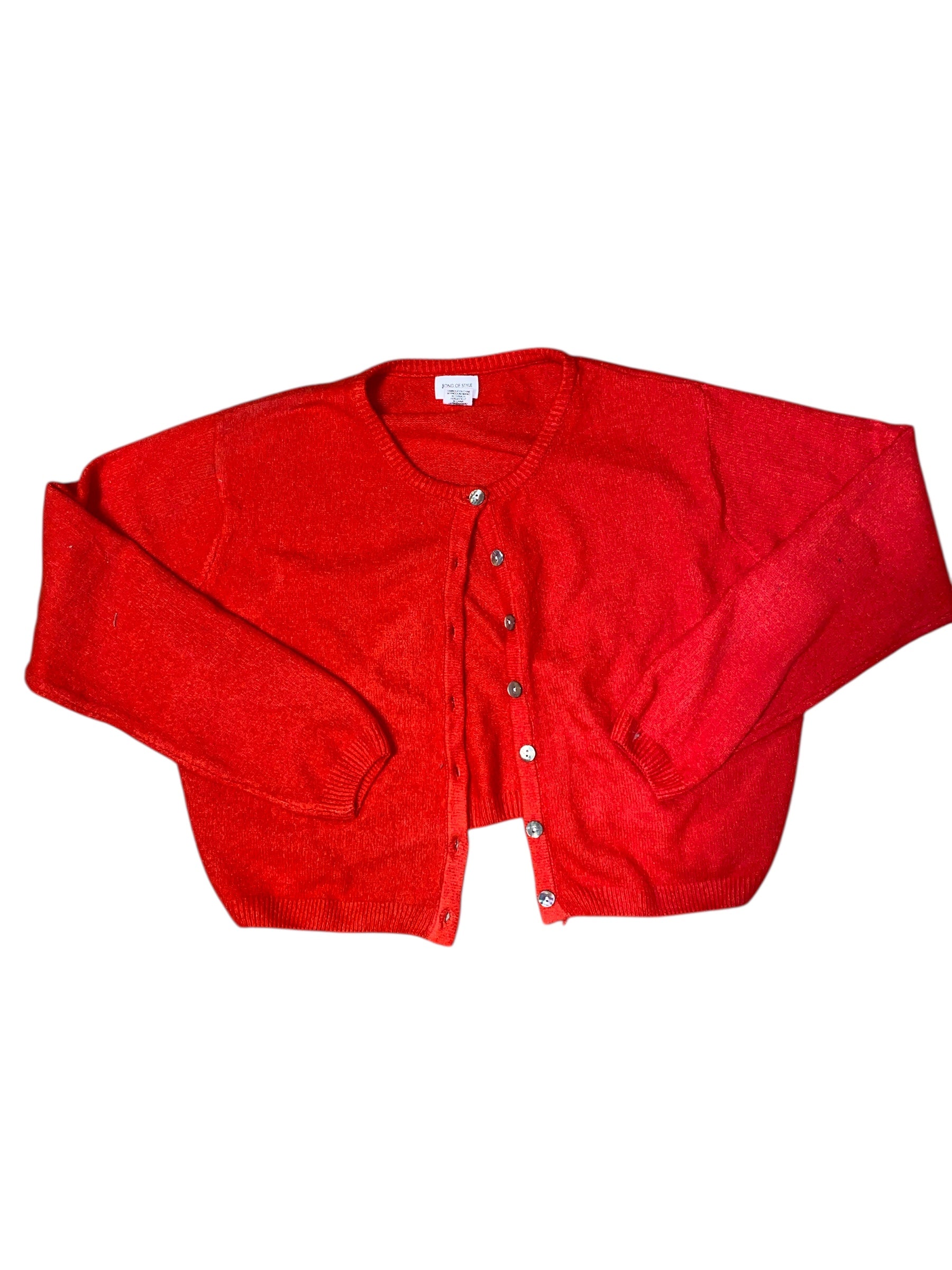 red L.L Bean knit sweater, m