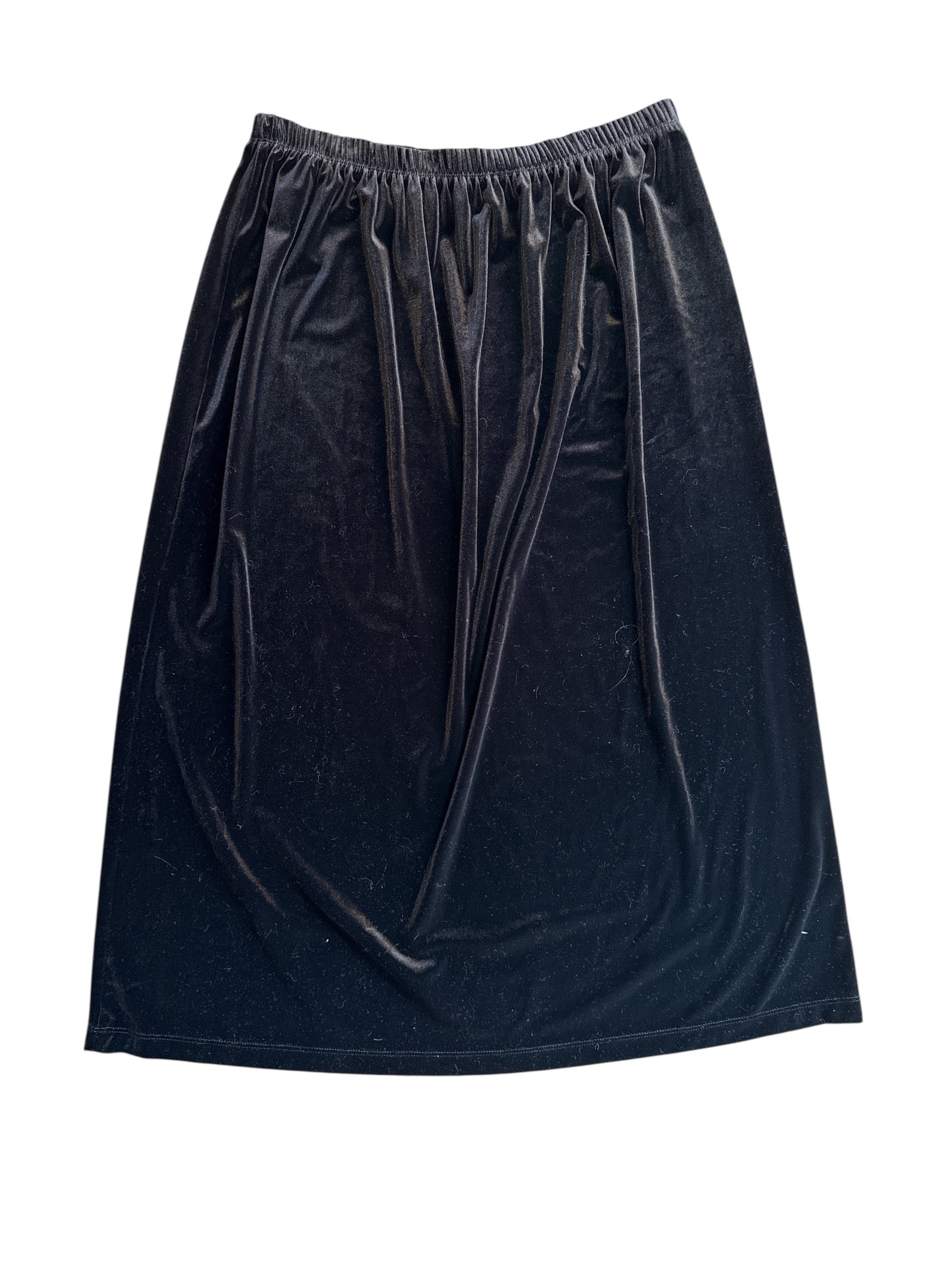black liz claiborne velvet skirt, P1