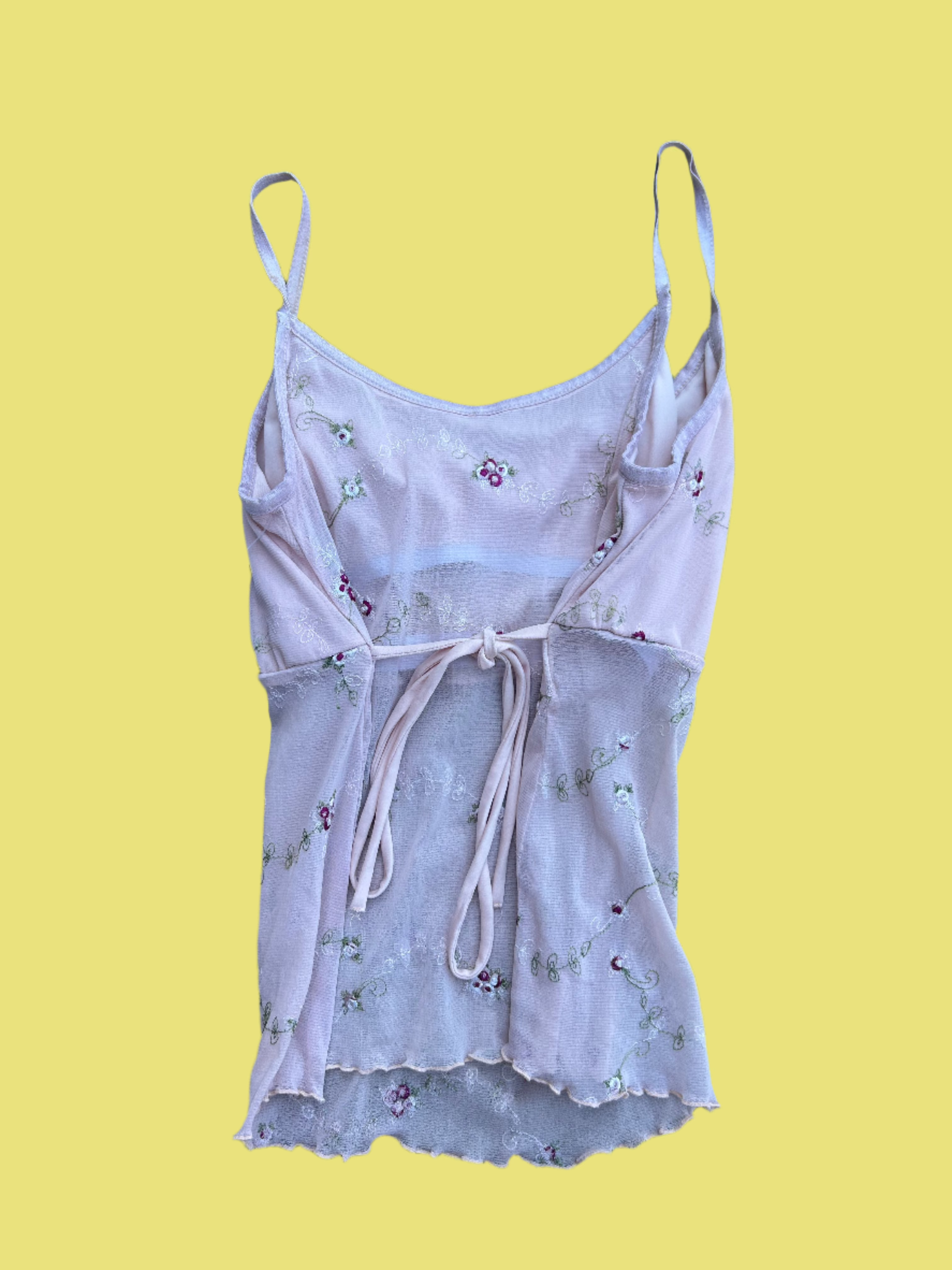 Pink Princess Floral tank, M