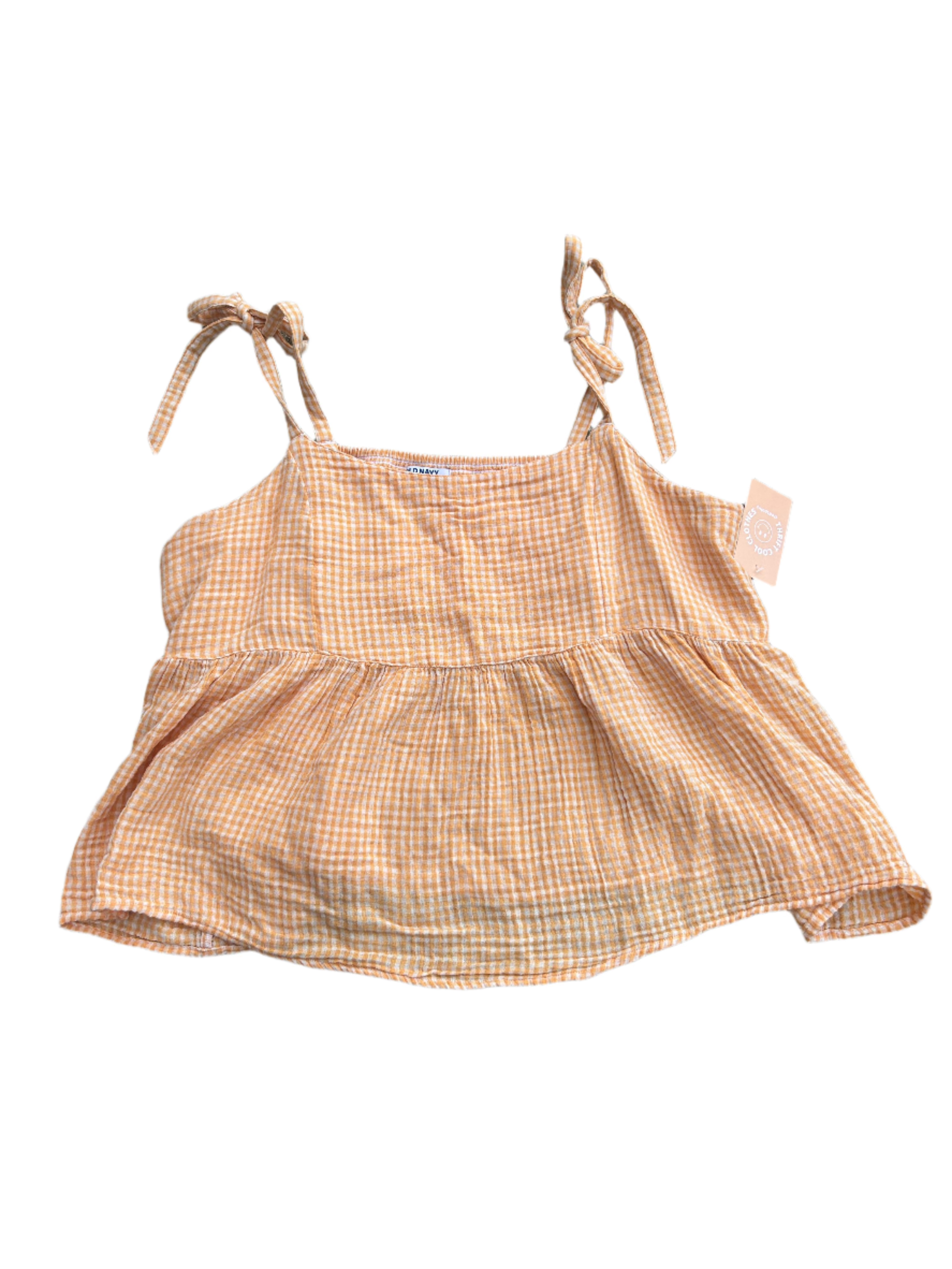 Orange Old navy Gingham top, Xxl