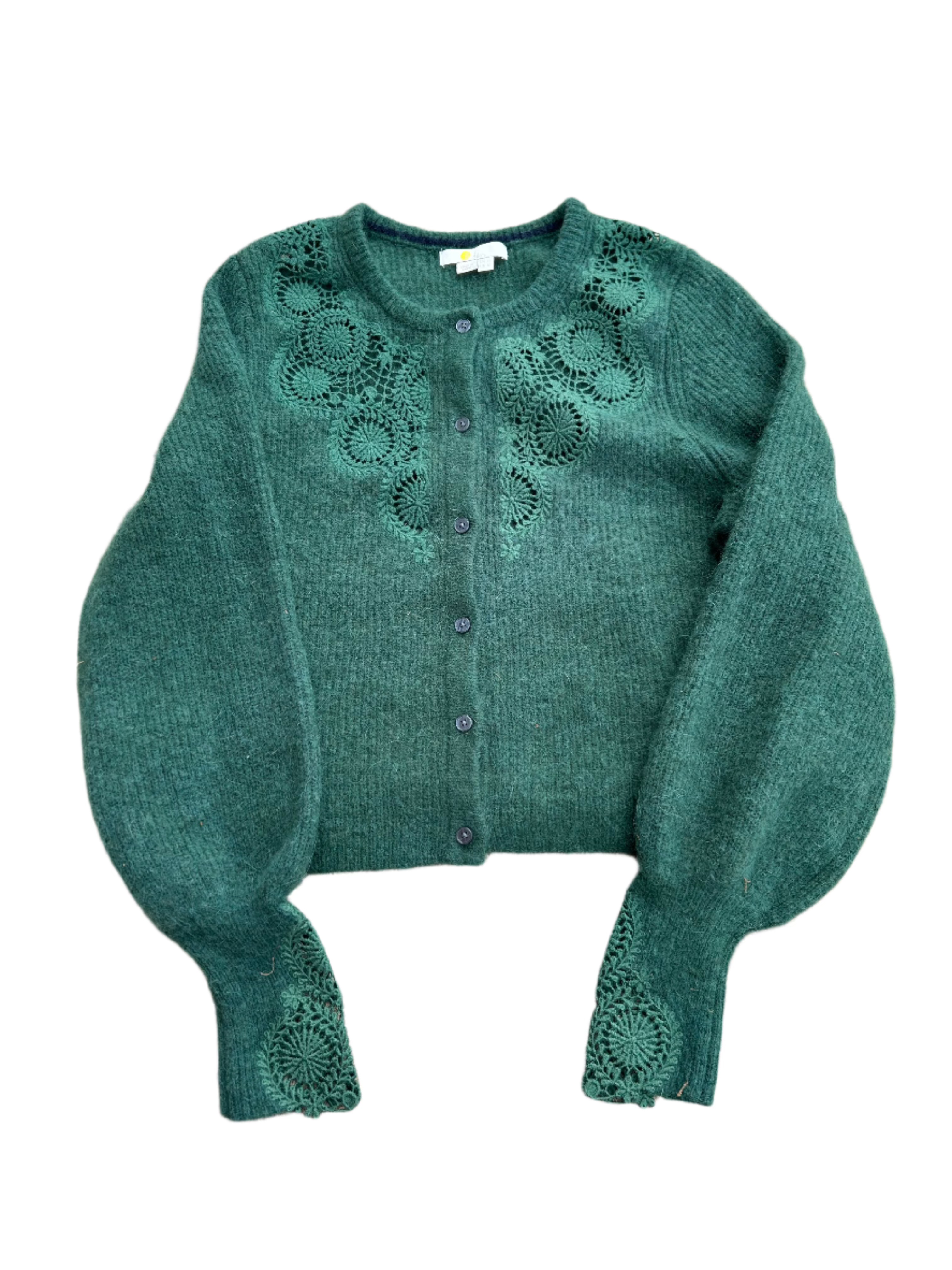 green boden cardigan w embroiderey, 10