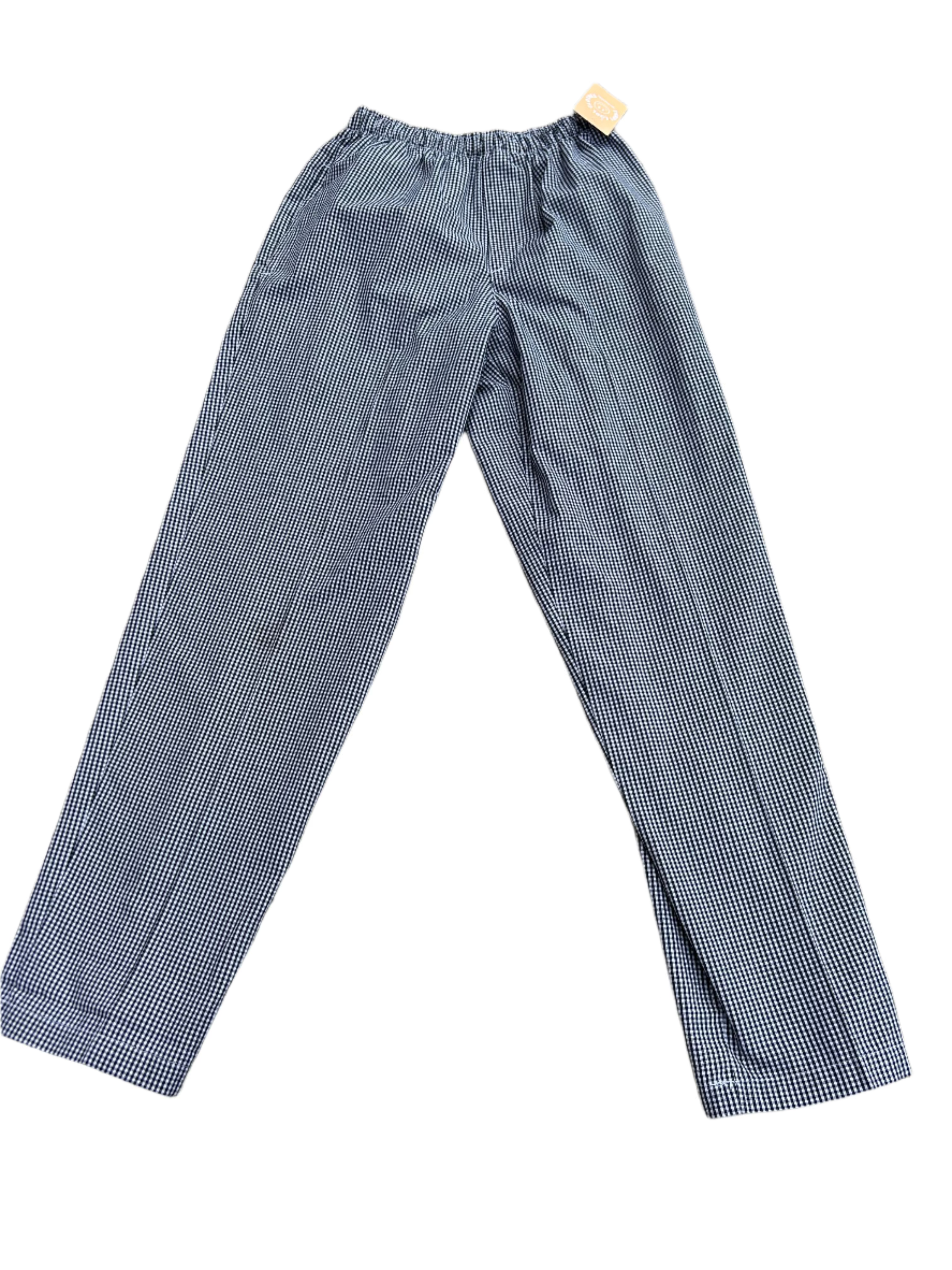 b&w cintas gingham pants, xs