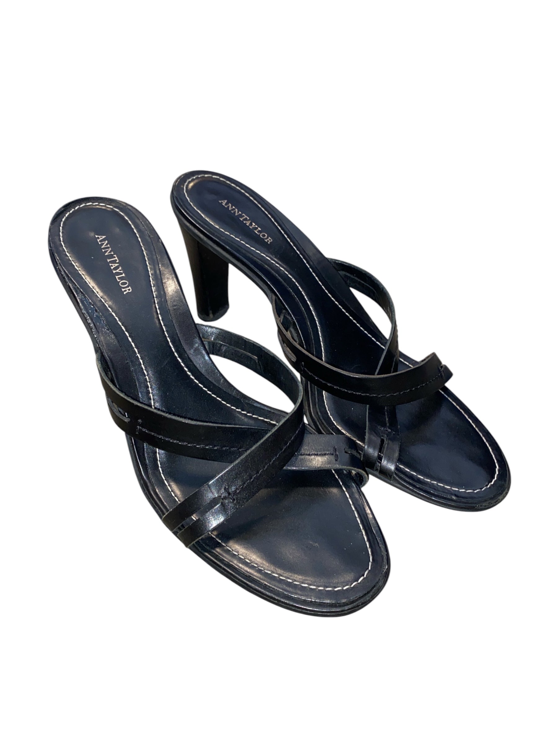 black ann tyalor strappy heel sandals, 8