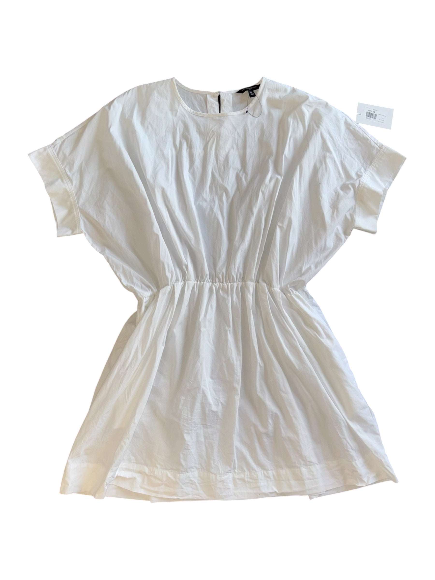 white banana republic aline ss dress, xl