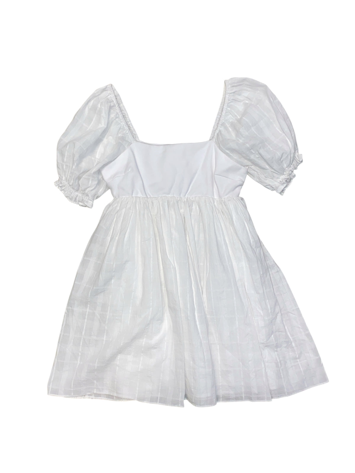 white english factory nwt plaid babydoll dress, s