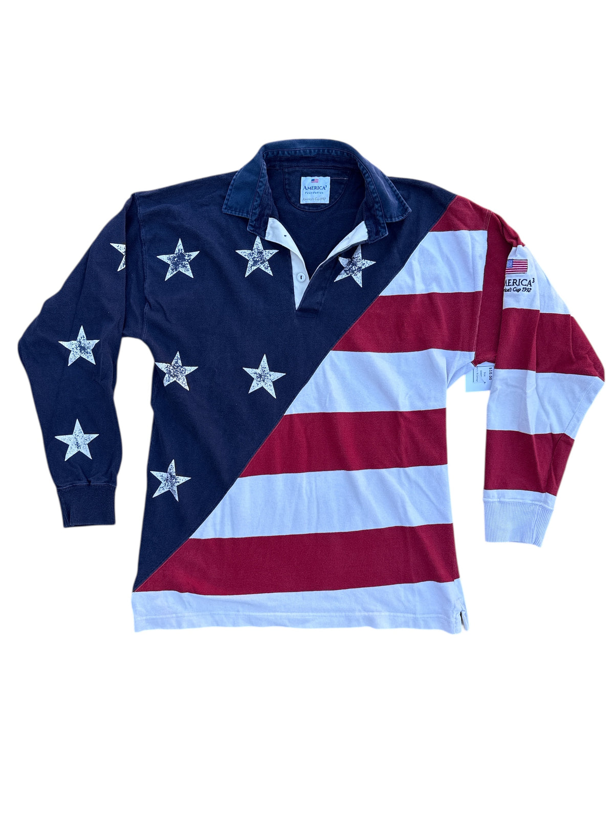 red white blue america foundation american flag ls