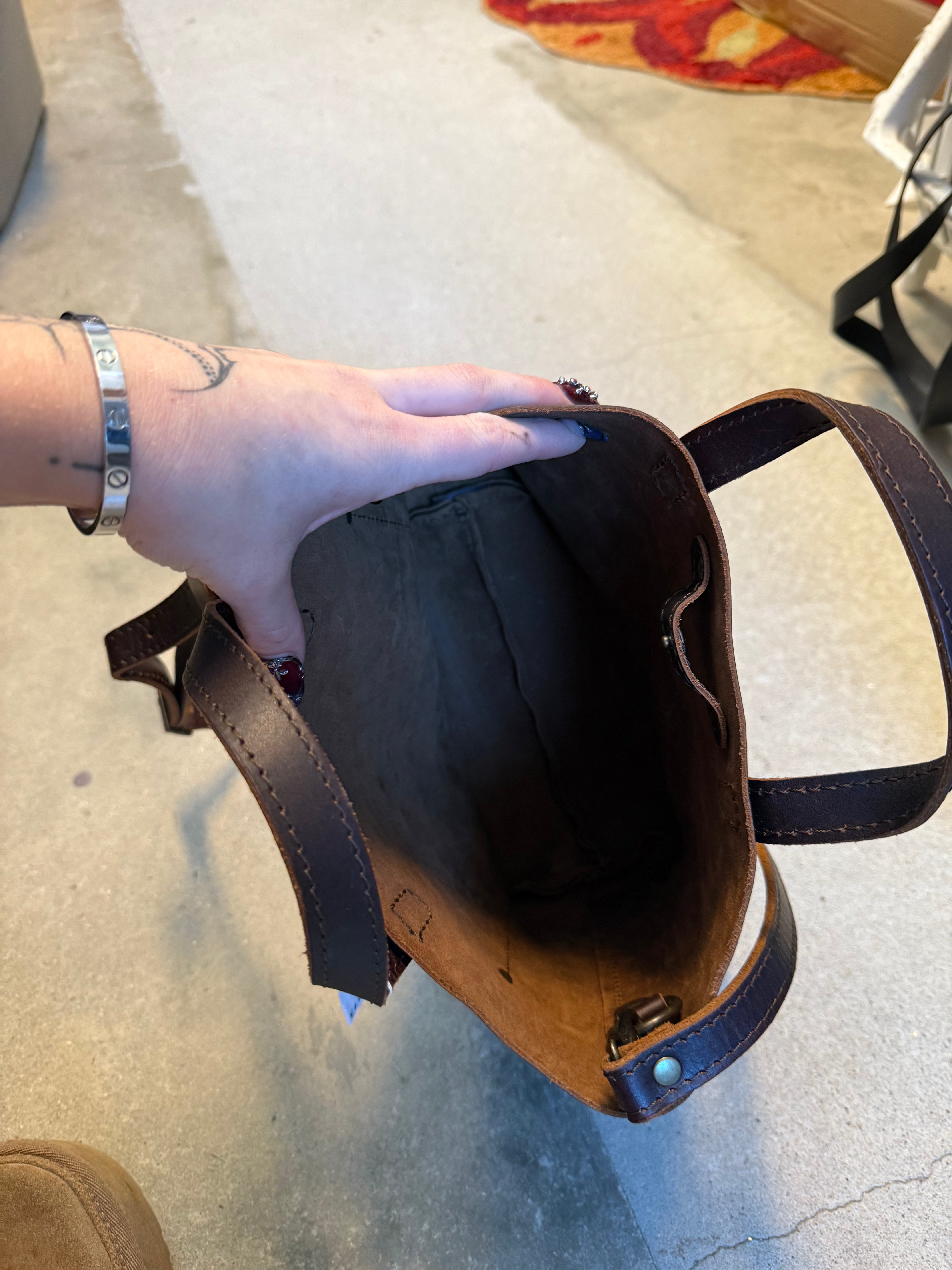 Portland Leather Good Brown Leather tote