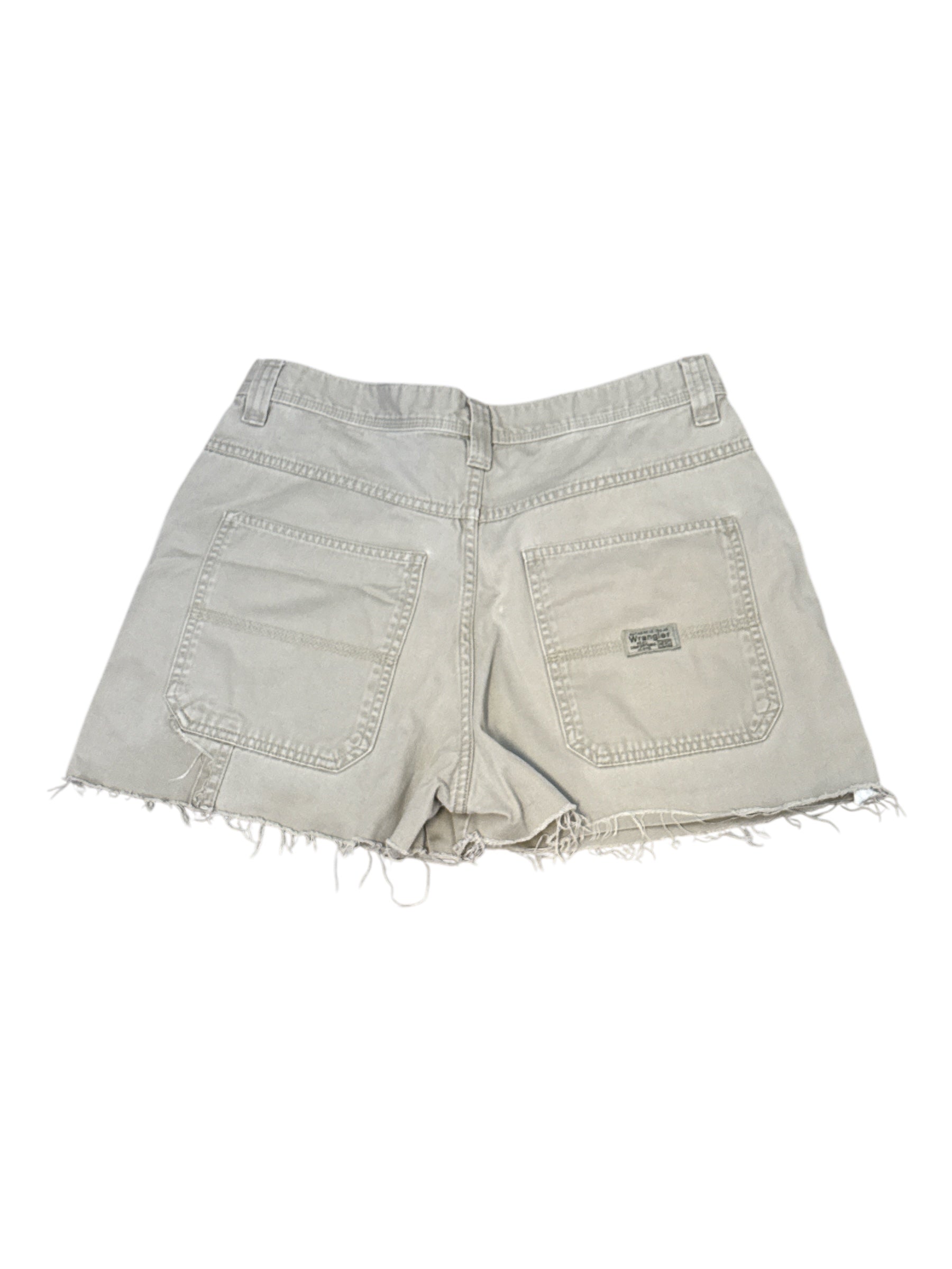 Khaki Wrangler Womens cutoff shorts, 30x30