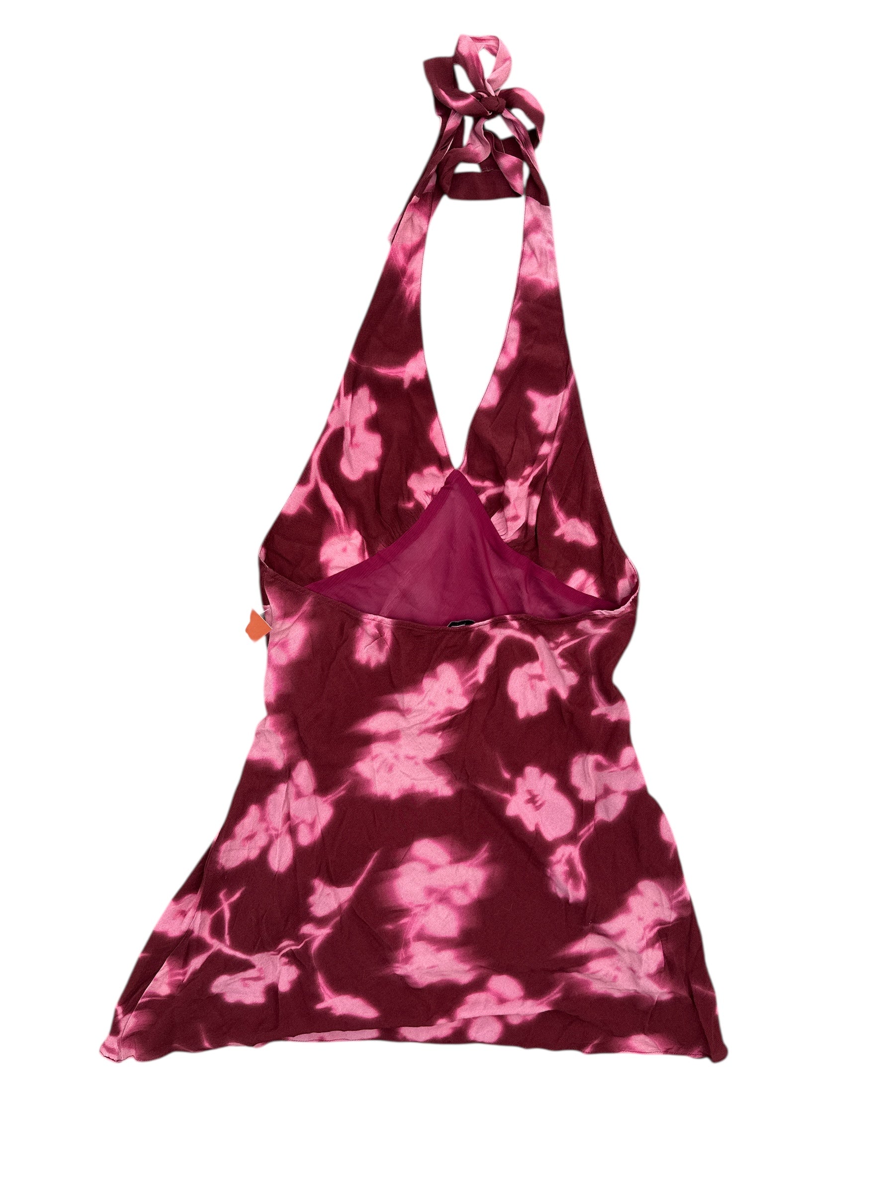 maroon pink topshop NWT halter dress, 14