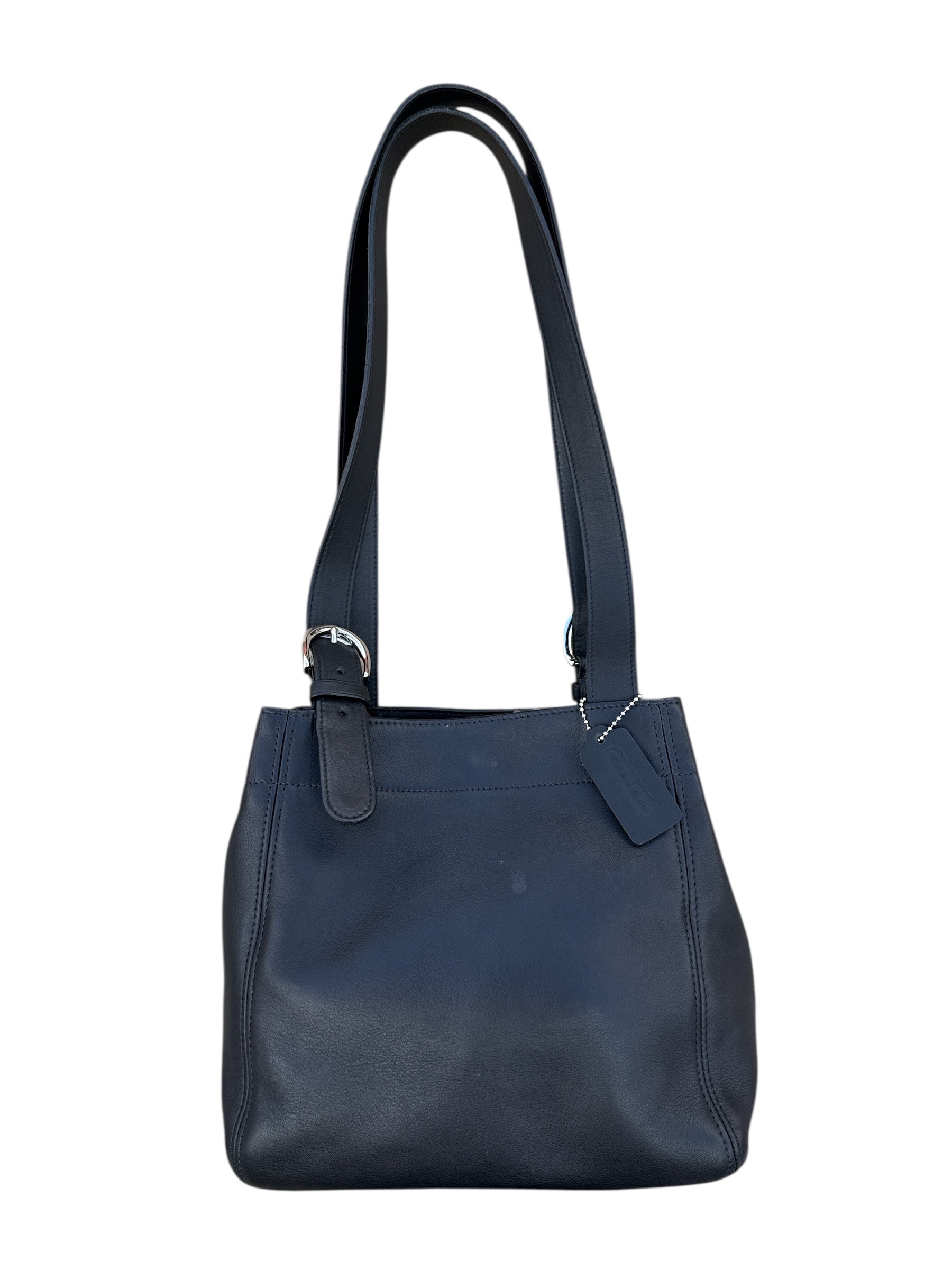 black coach leather purse