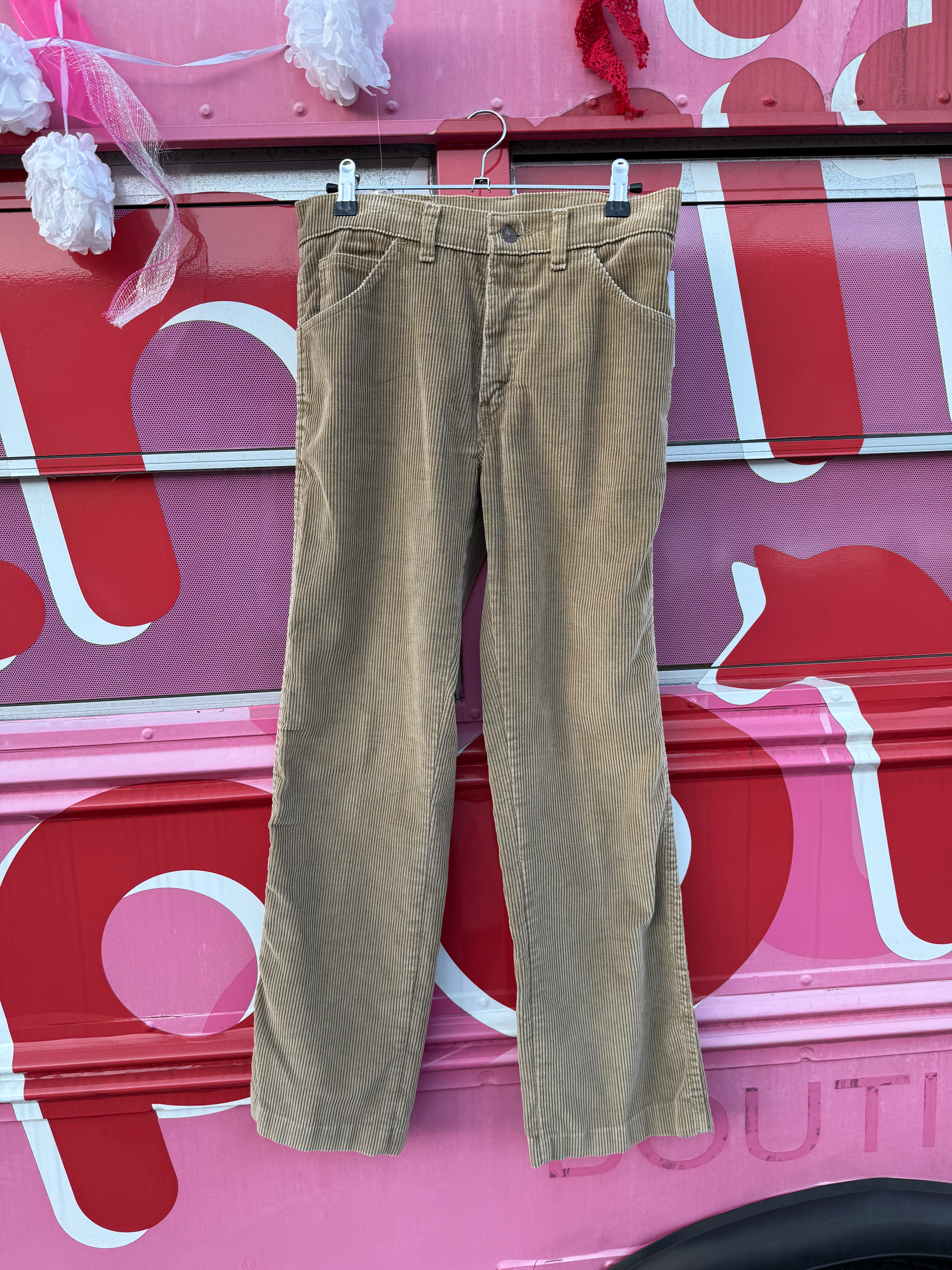 brown cord pants, 30