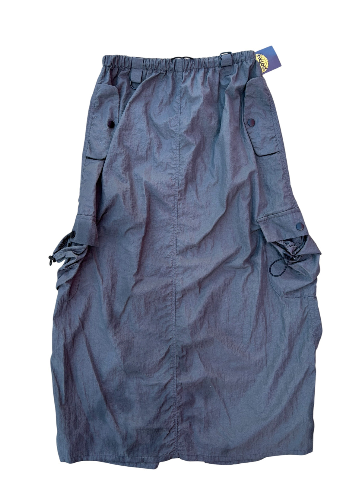 grey cider swishy maxi skirt, s