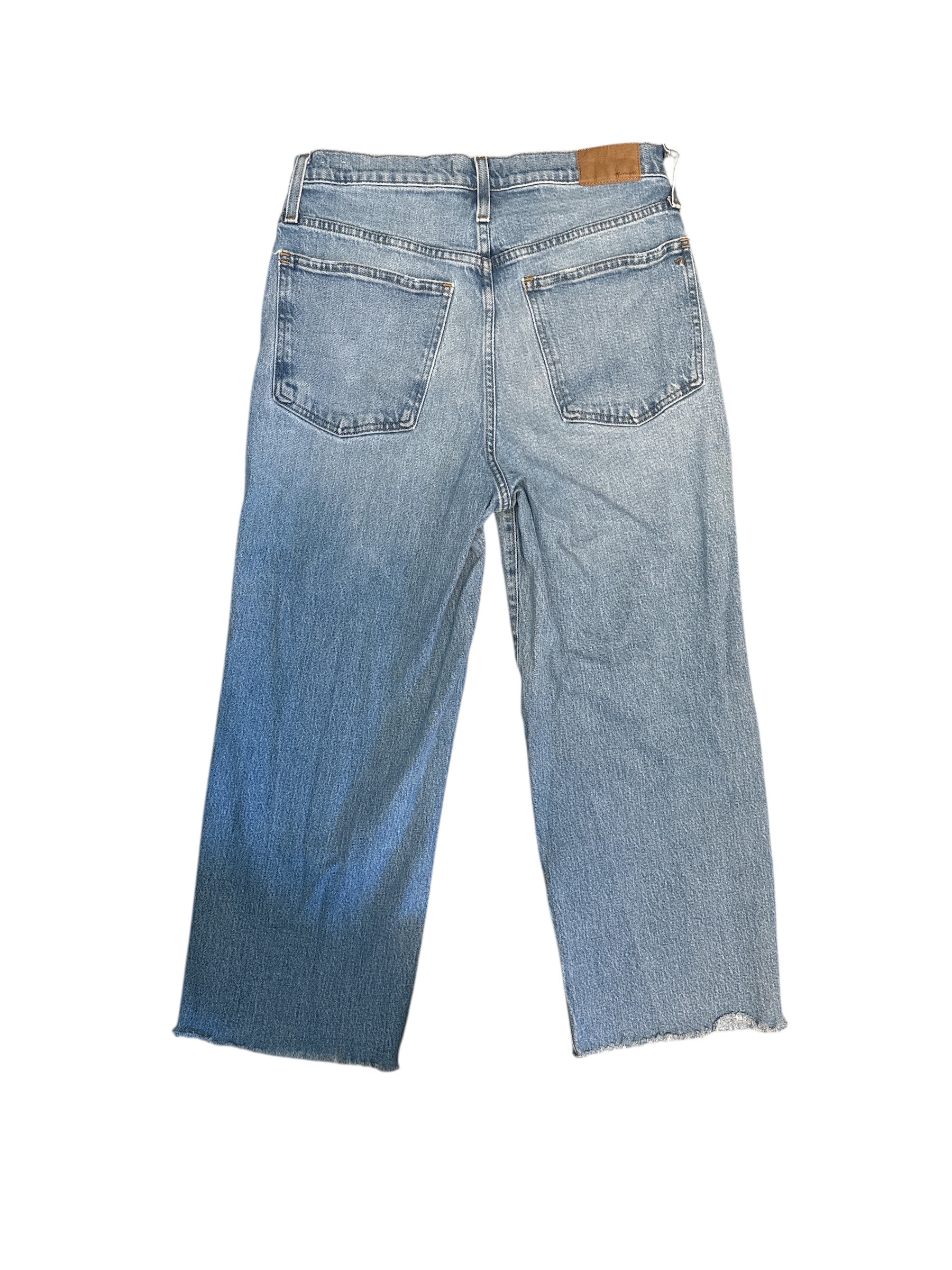med wash madewell perfect vtg wide leg crop jean, 30