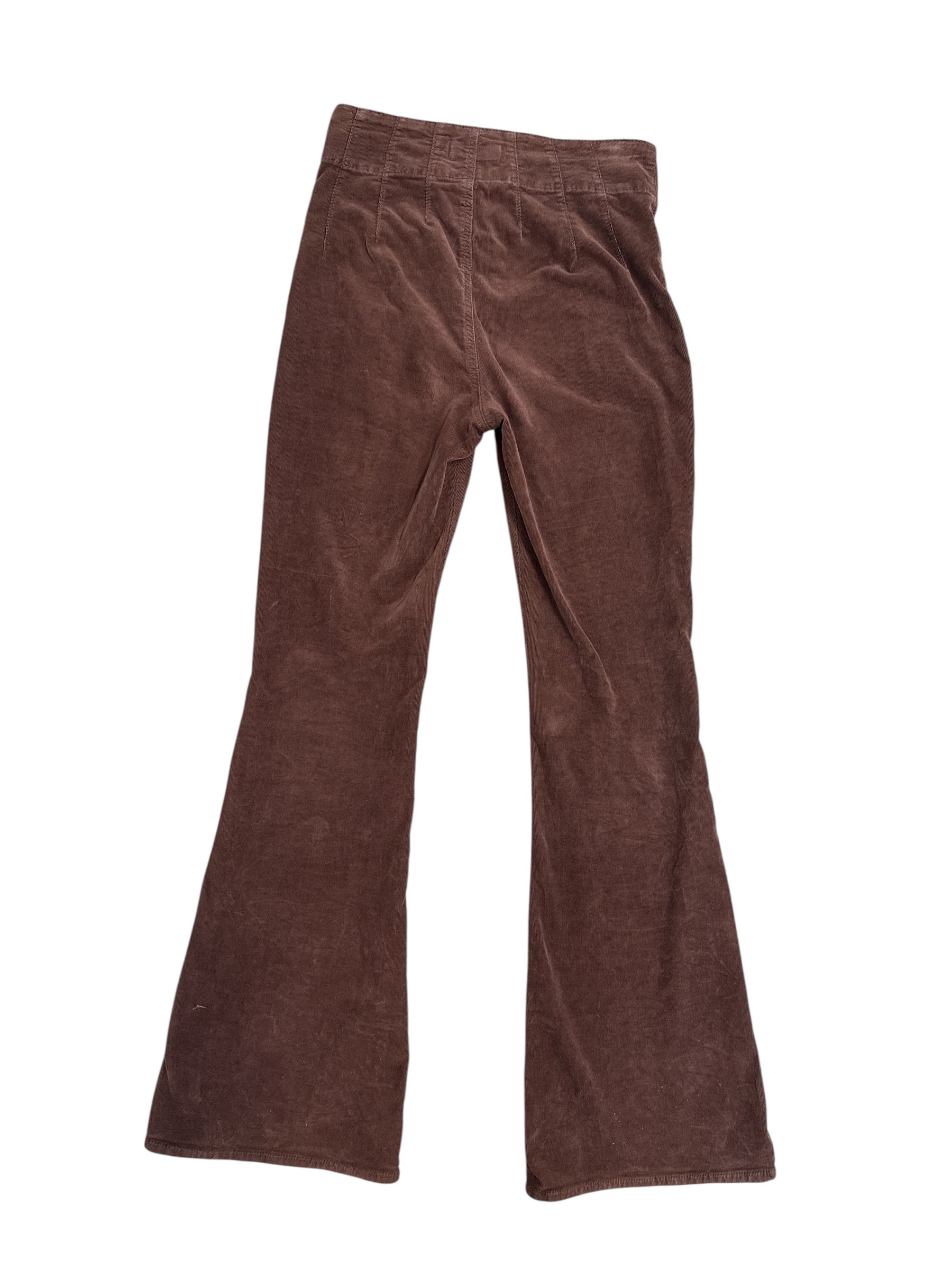 Brown Free people High rise chord flare pants, 27