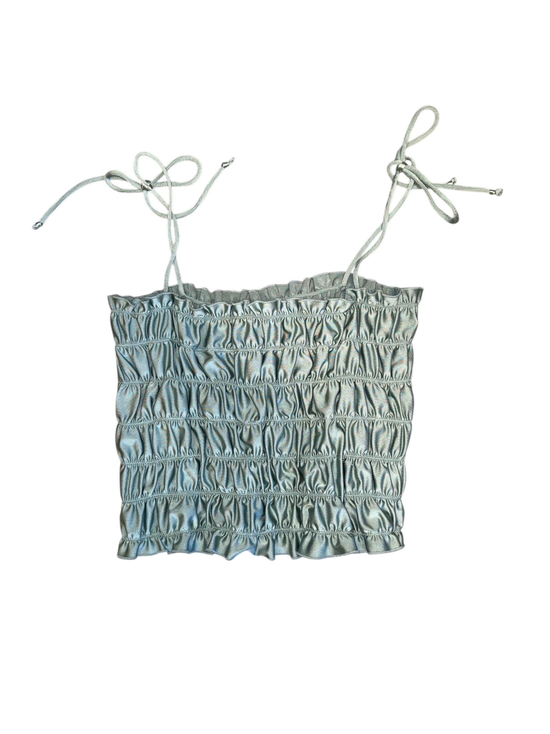 green out from under ribbed tank, m