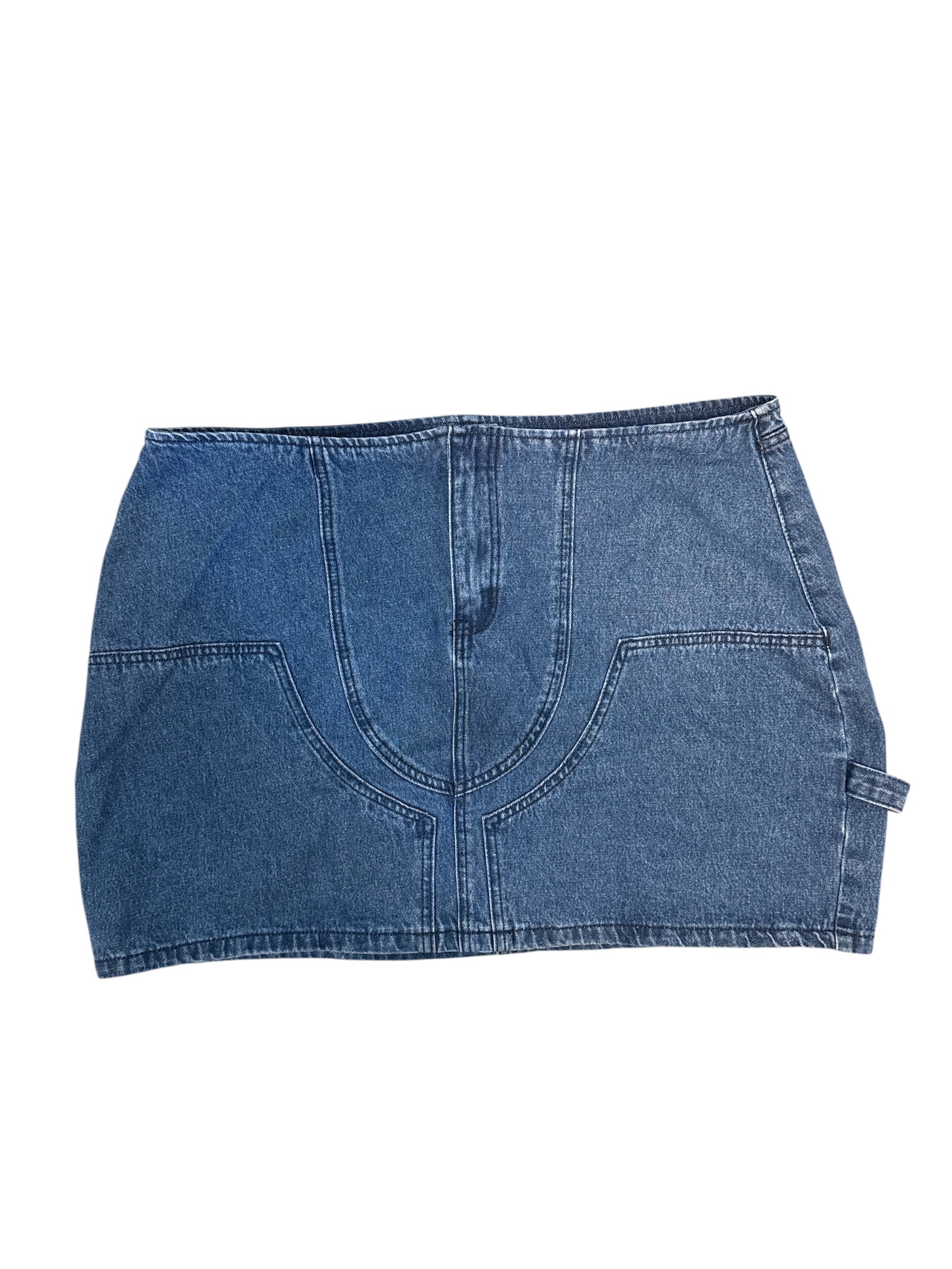Blue Fashion nova Denim mini skirt, 2x