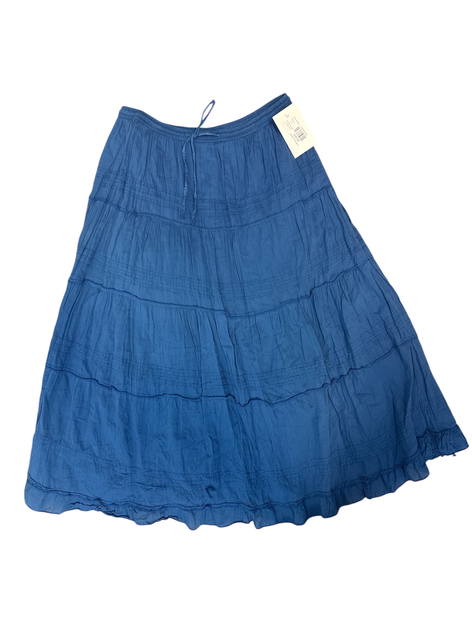Blue Jane Ashley Tiered ruched maxi skirt, L