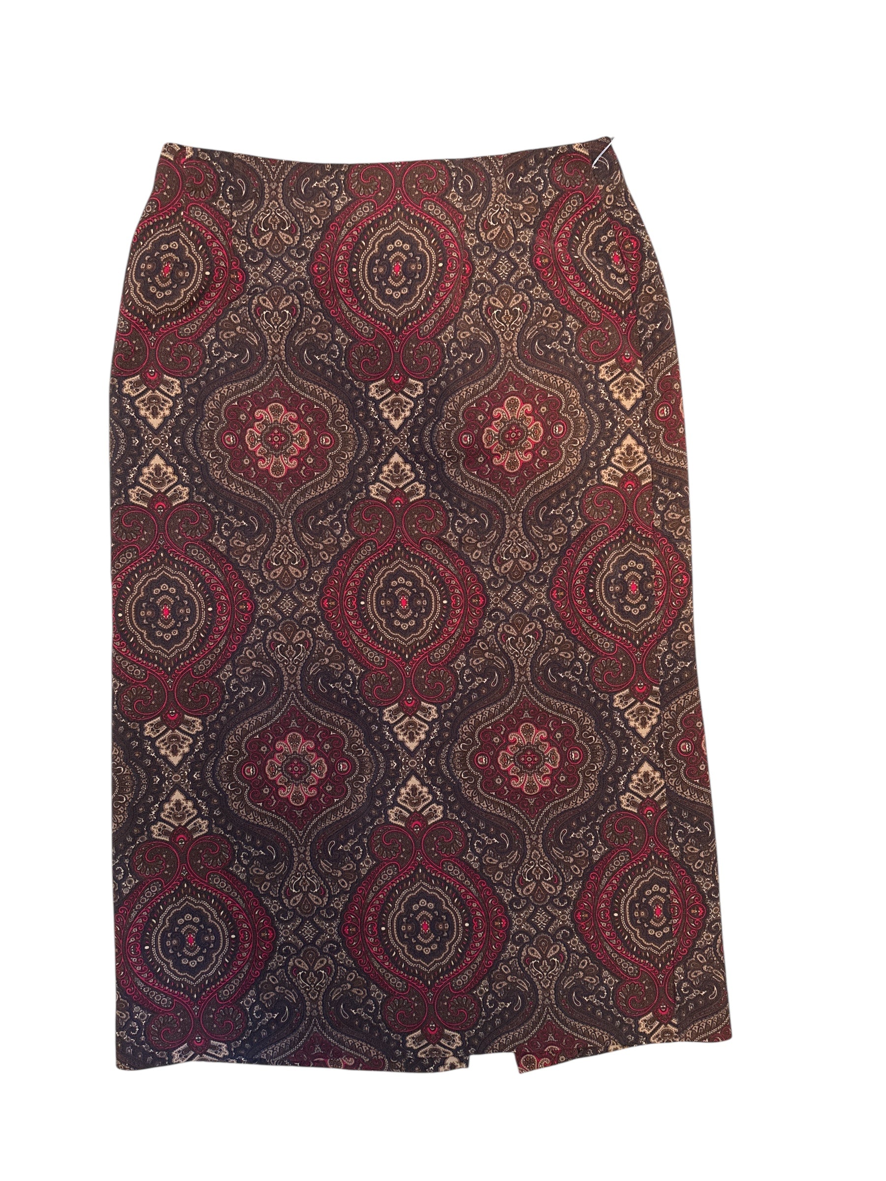 brown red briggs paisley maxi skirft, 14