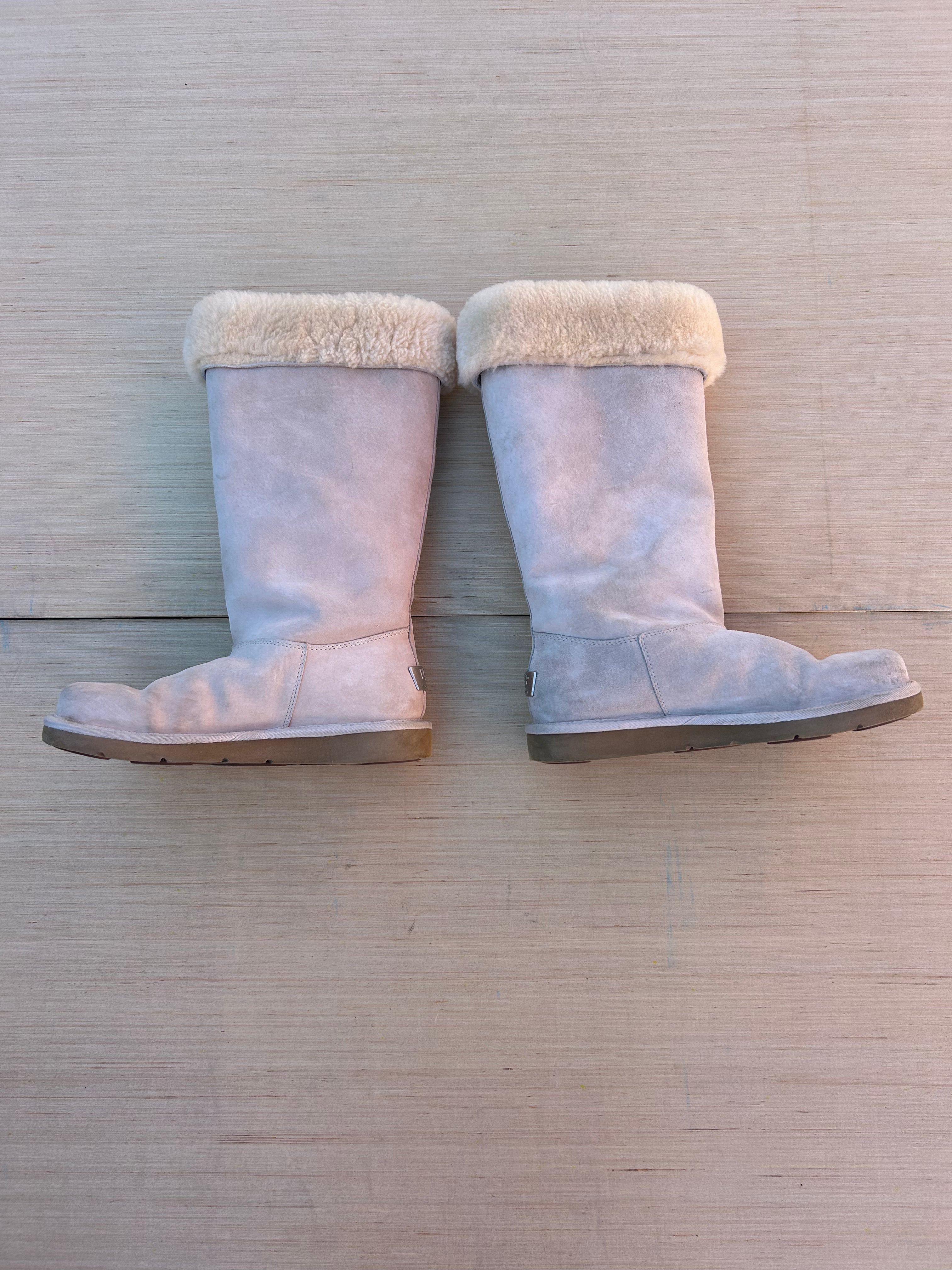 tan ugg australia clasp boots, 8