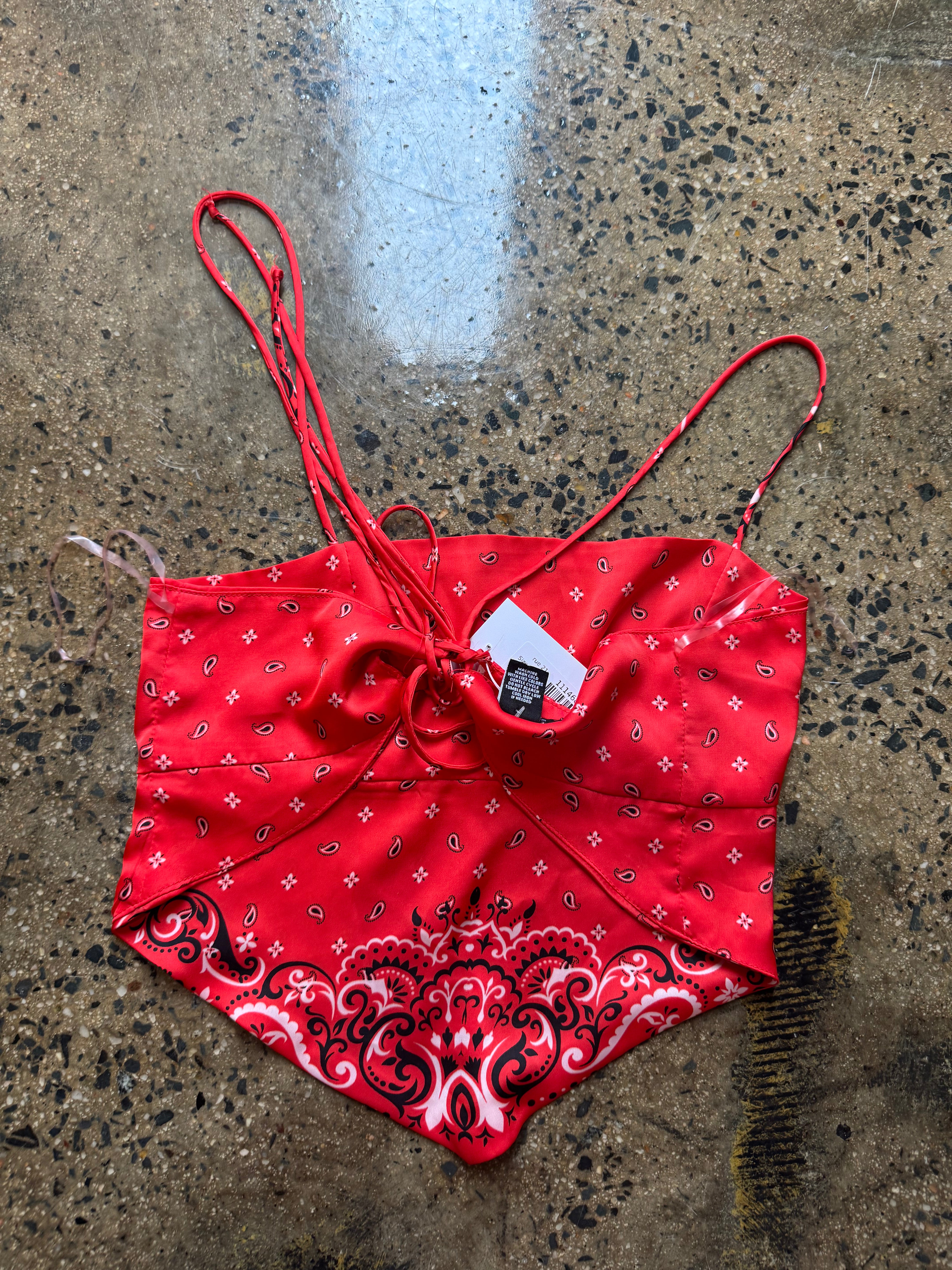 red rue 21 bandana top, med