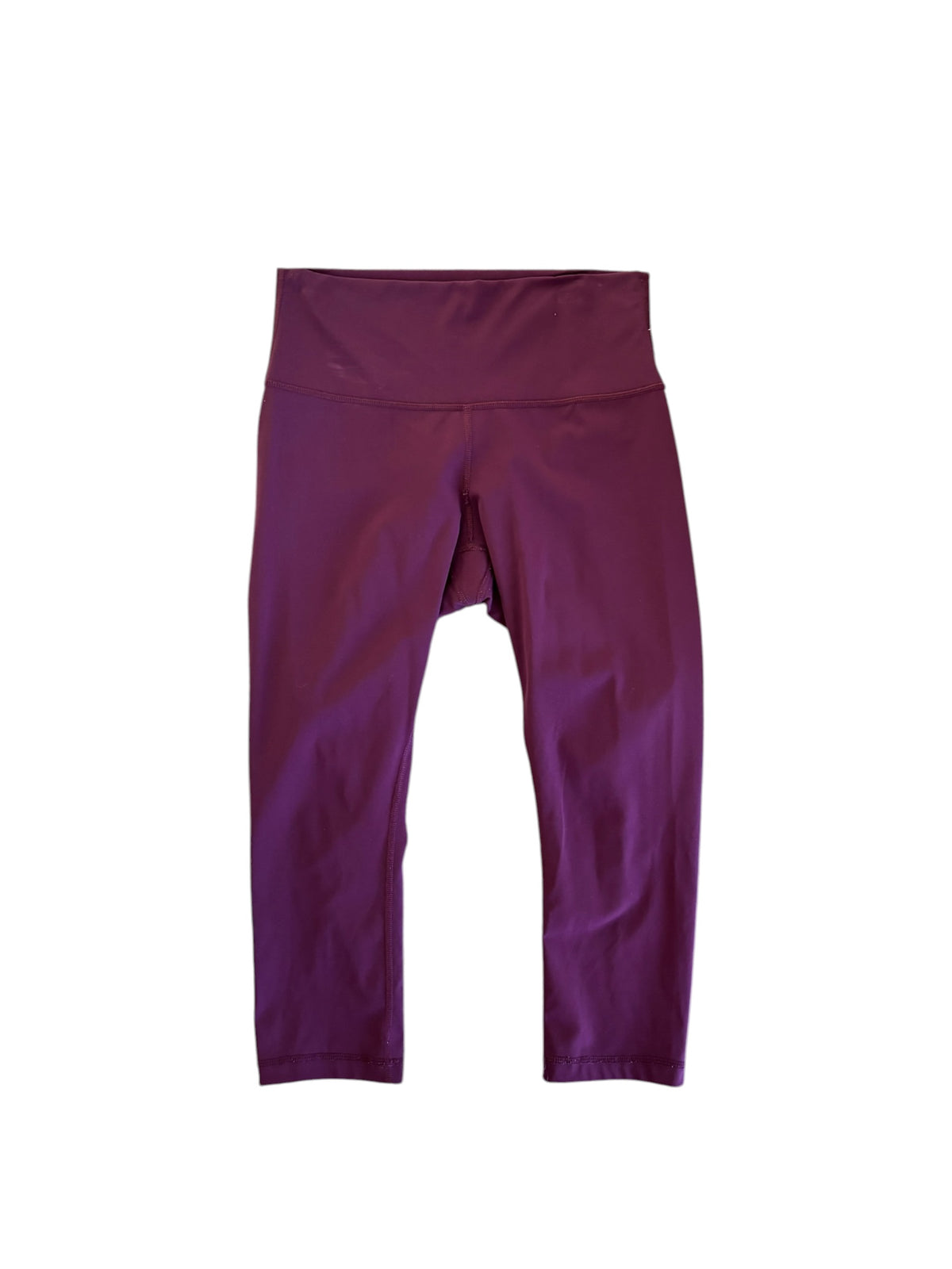 purple red lululemon capri leggings, 8
