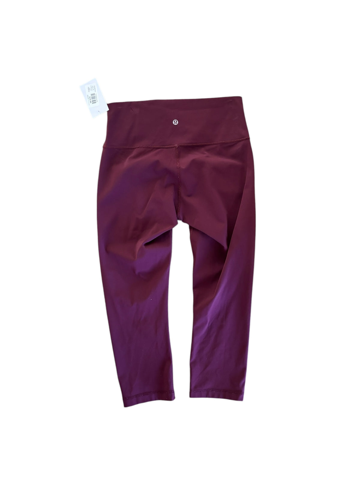 purple red lululemon capri leggings, 8
