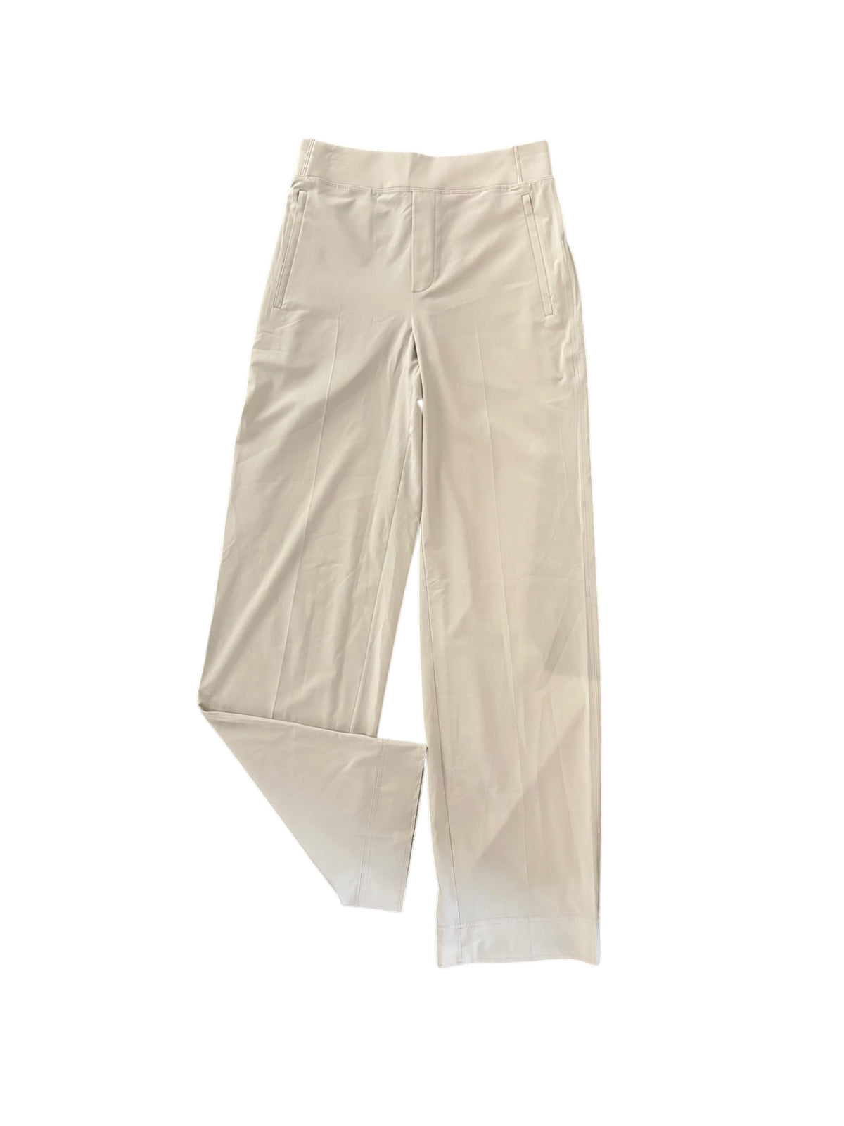 beige athleta wide leg athletic trousers, 2