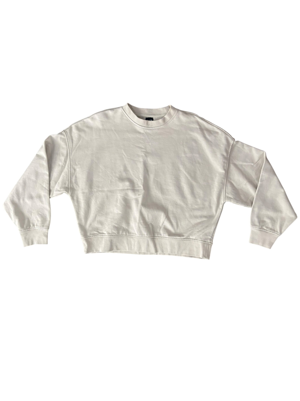 cream gap simple crewneck, m