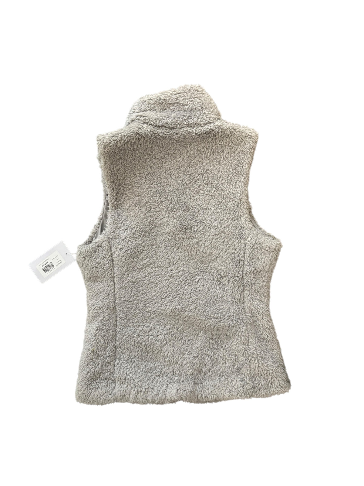 gray patagonia teddy vest, s
