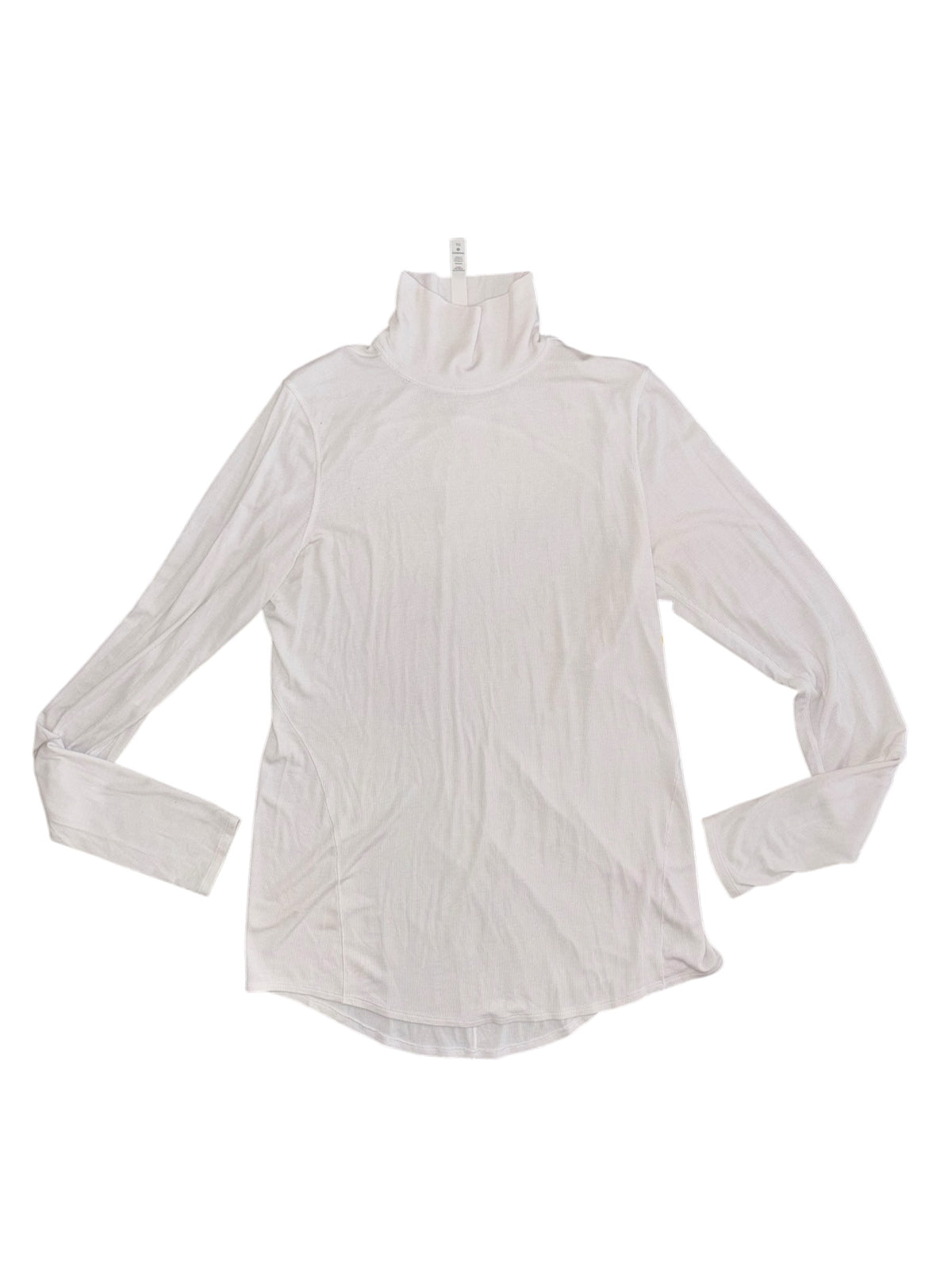 white lululemon ribbed turtleneck, xl