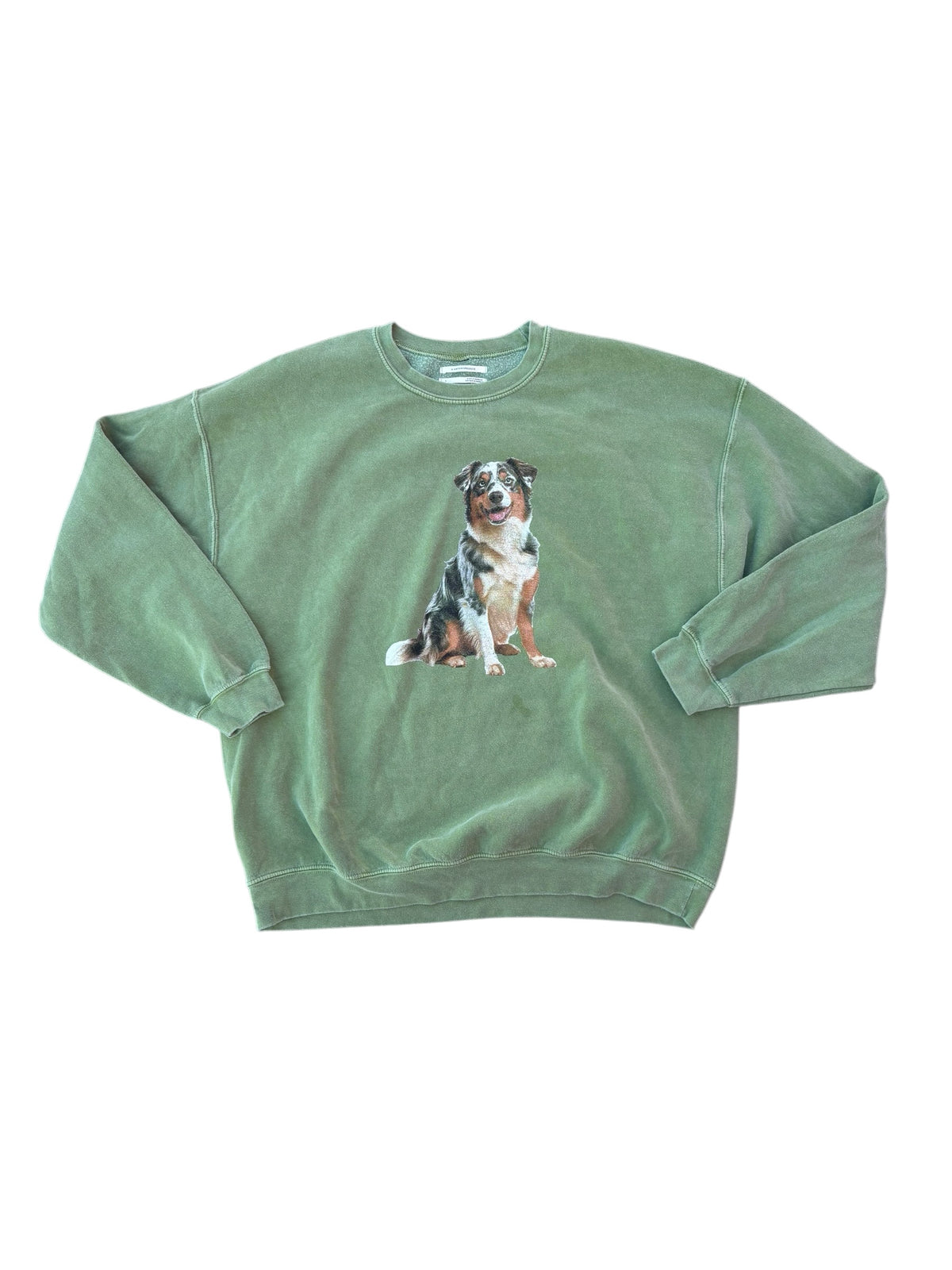 green Anthropologie Aussie baby crewneck, l